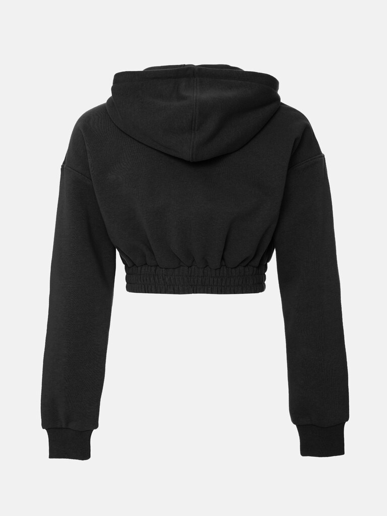 LICHI - Online fashion store :: Cropped french terry zip-up hoodie