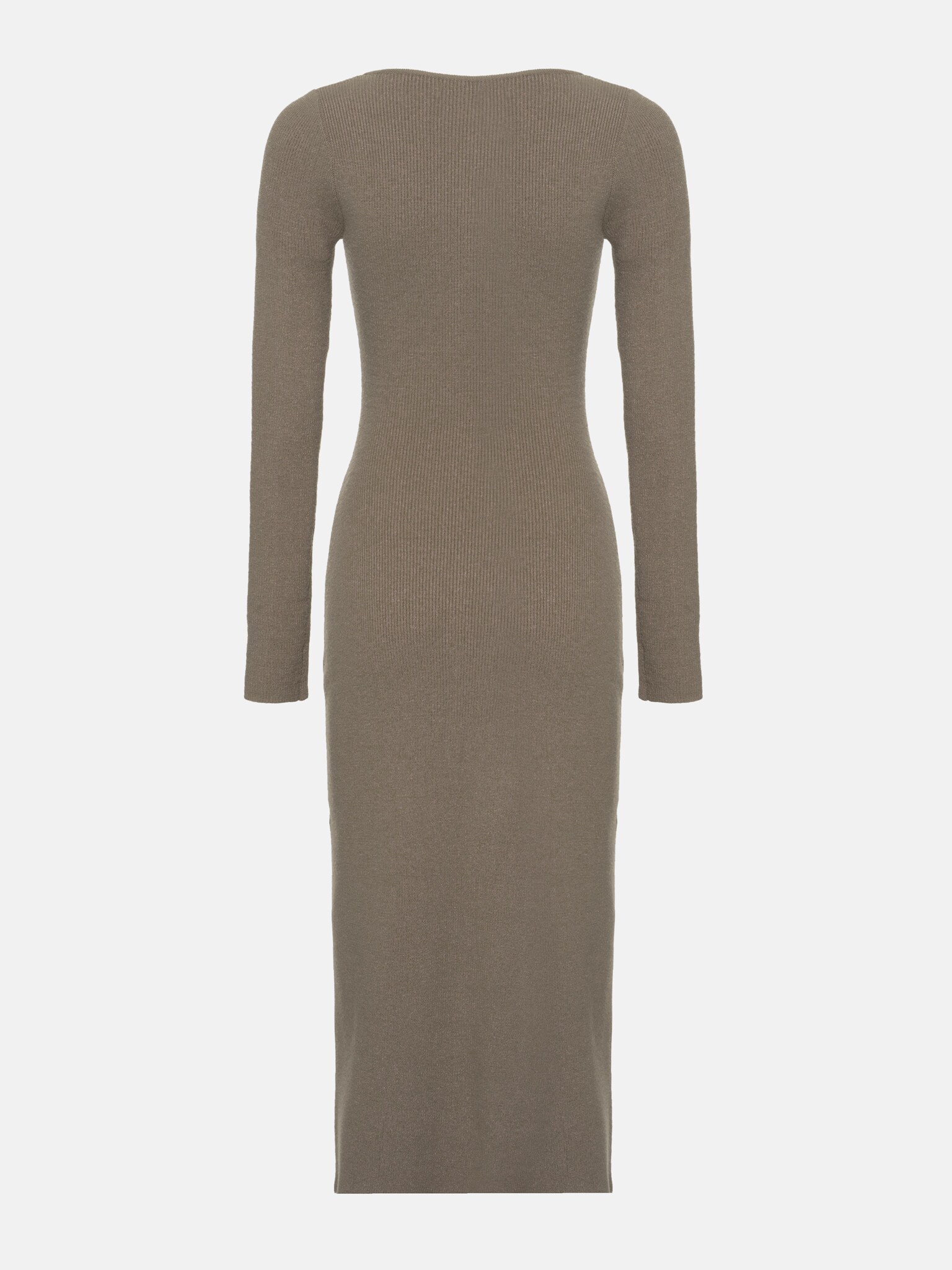 Front-slit knit midi dress :: LICHI - Online fashion store