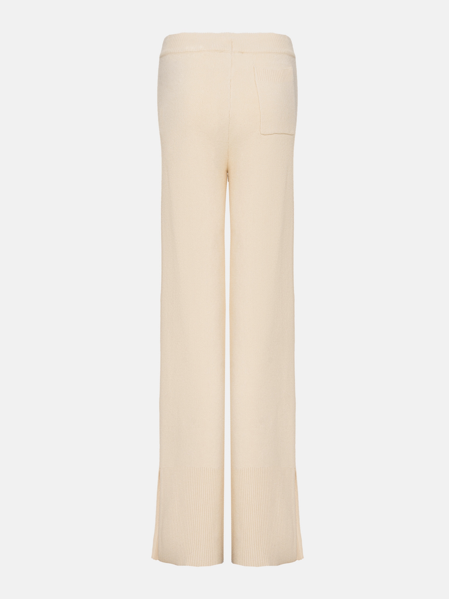 Трикотажные брюки с завязкой на талии и разрезами