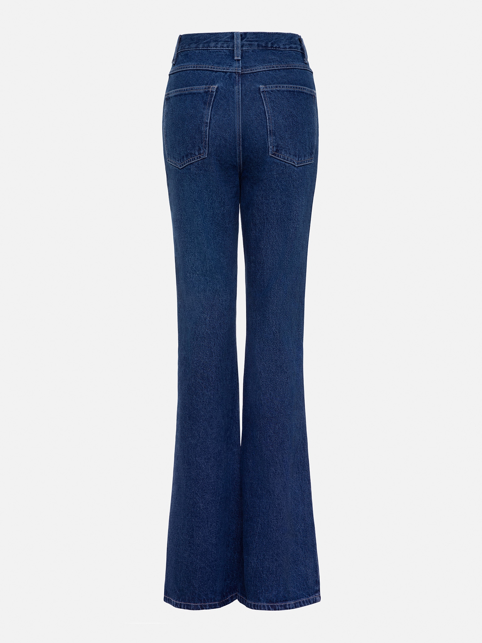 Flared cutout jeans