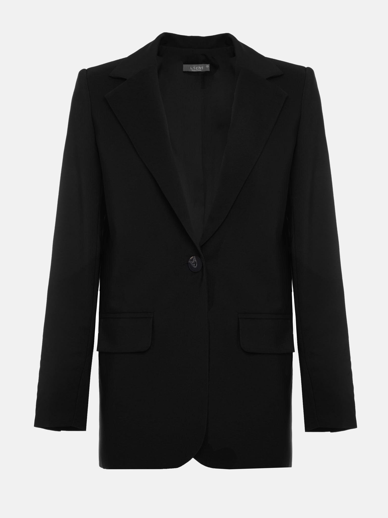 Relaxed-fit single-breasted suit blazer :: LICHI - Online fashion store