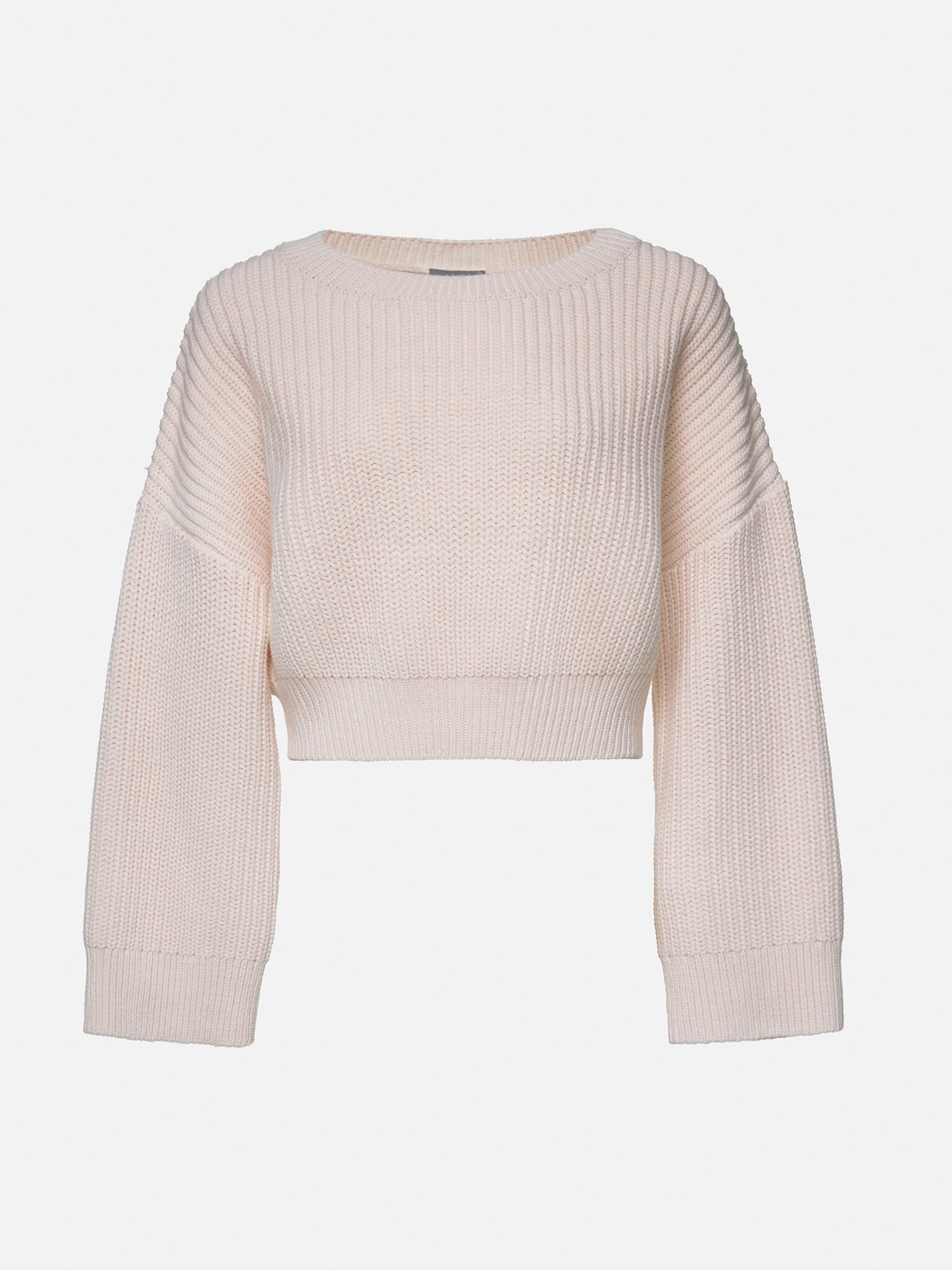 LICHI - Online fashion store :: Cropped chunky ribbed-knit sweater