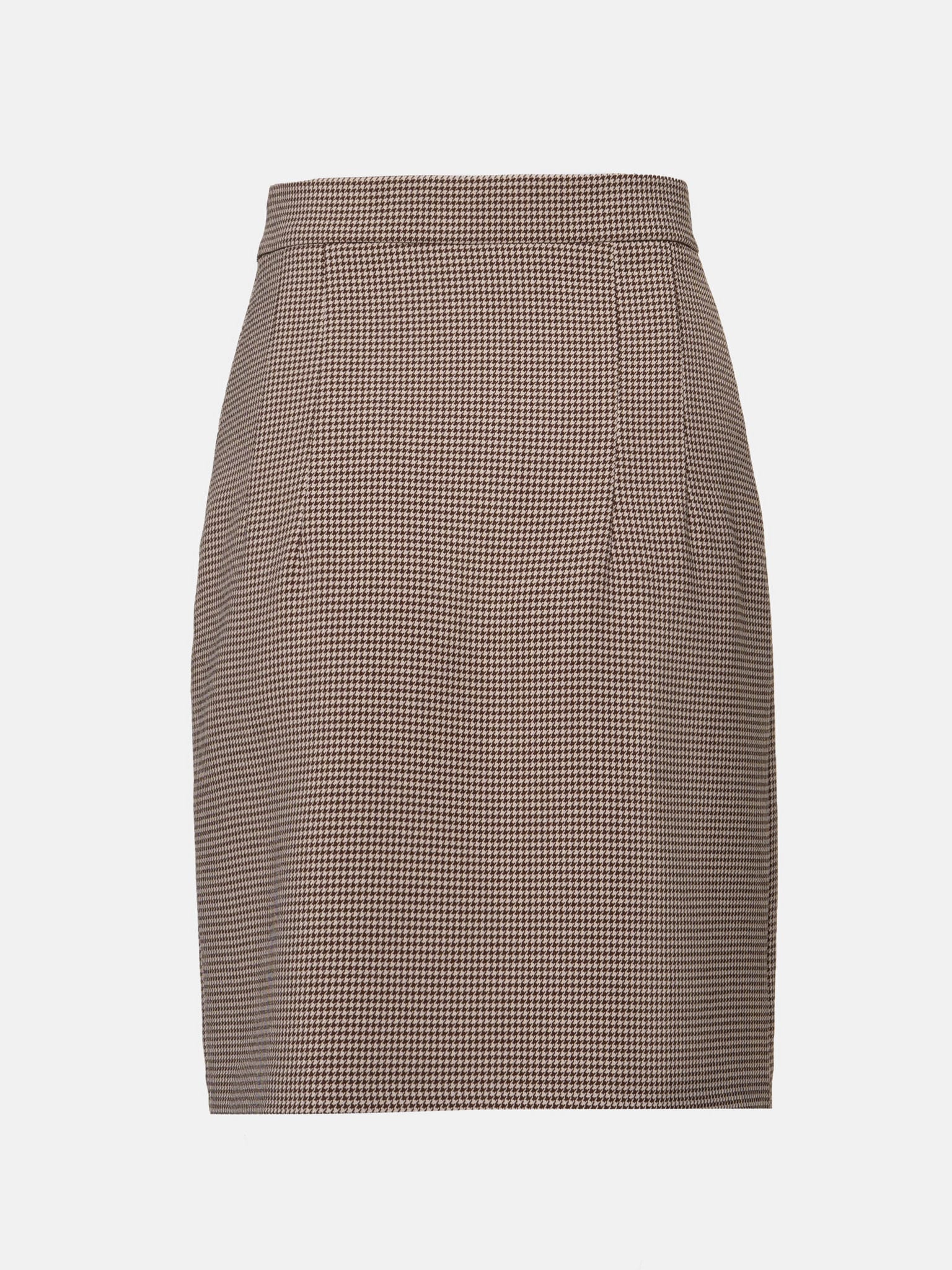Front-slit mini skirt