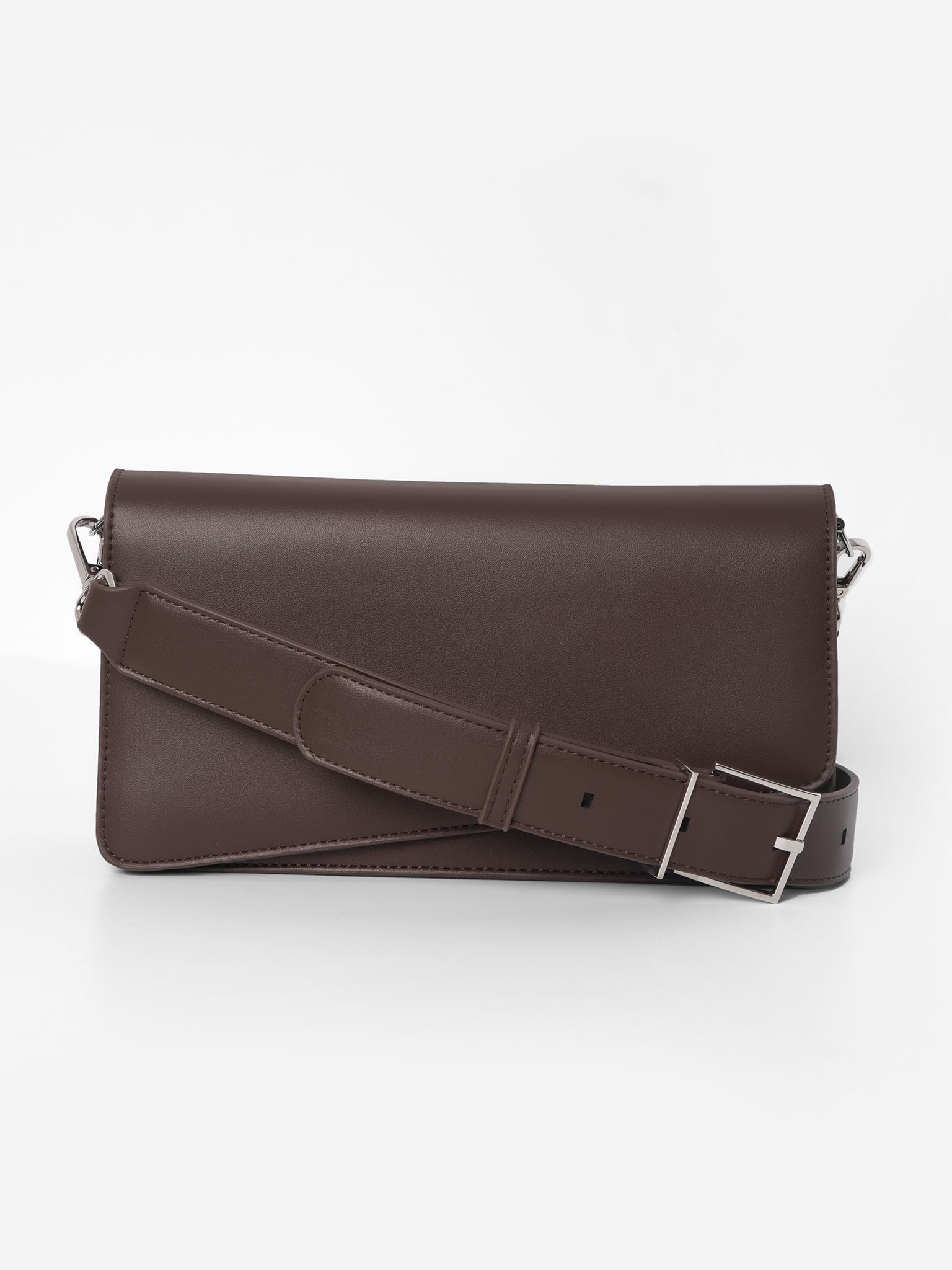 Widestrap baguette shoulder bag LICHI Online fashion store