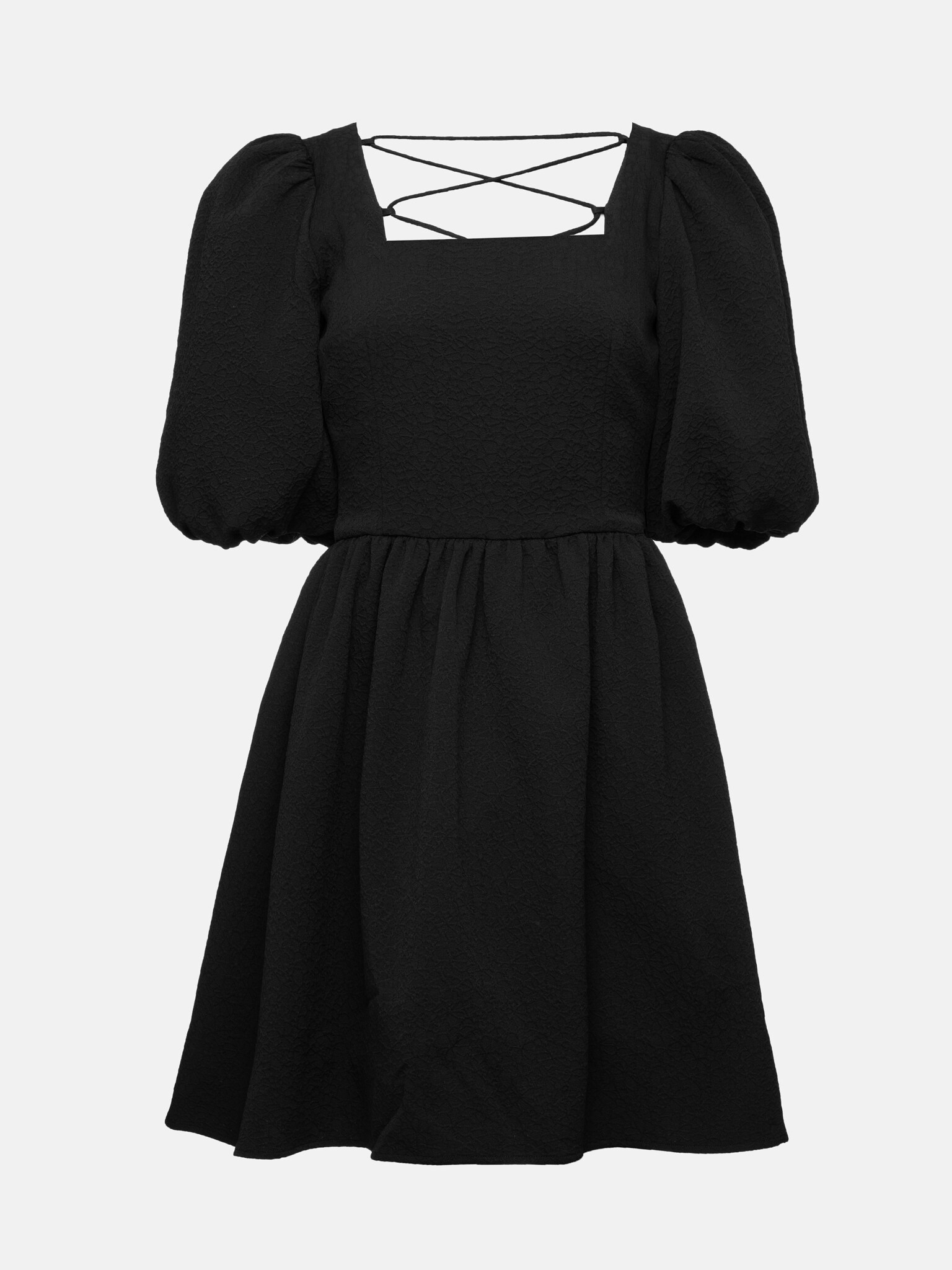 Tie-back mini dress