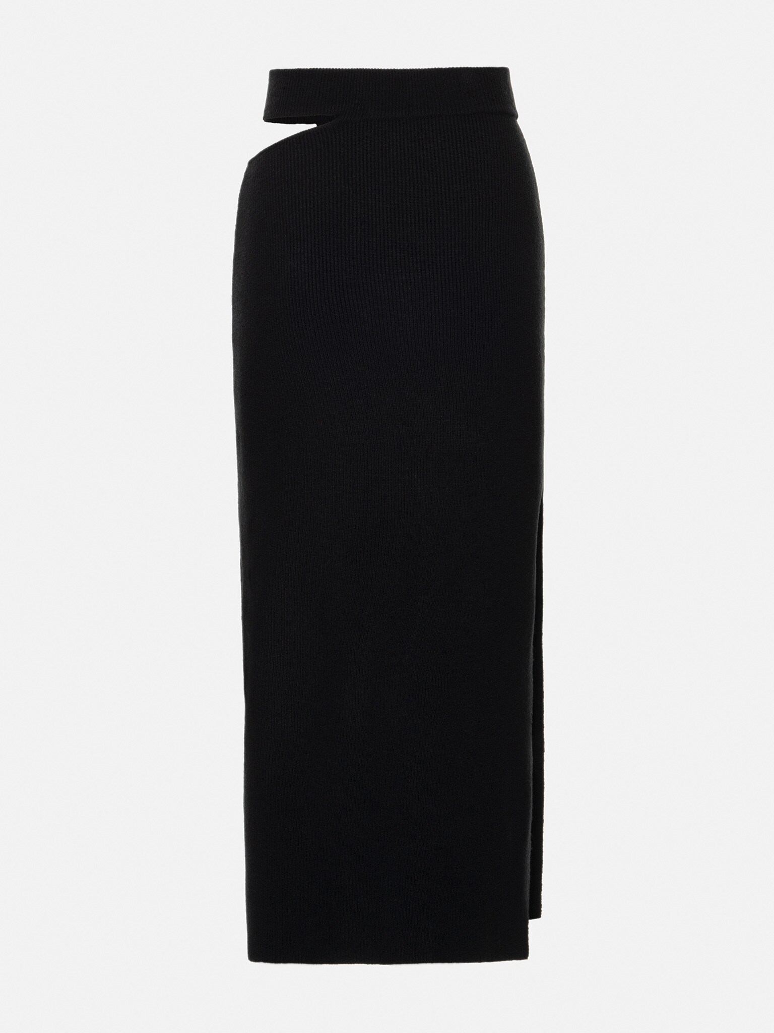 Cutout ribbed-knit pencil skirt :: LICHI - Online fashion store
