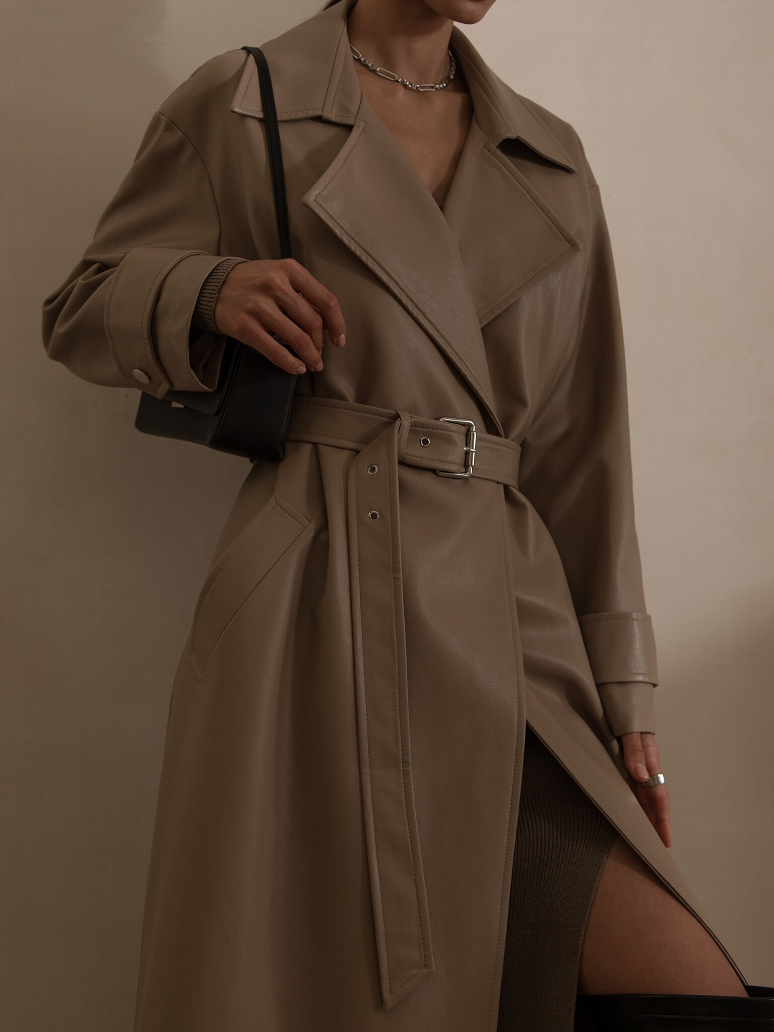 oversized mac trench coat