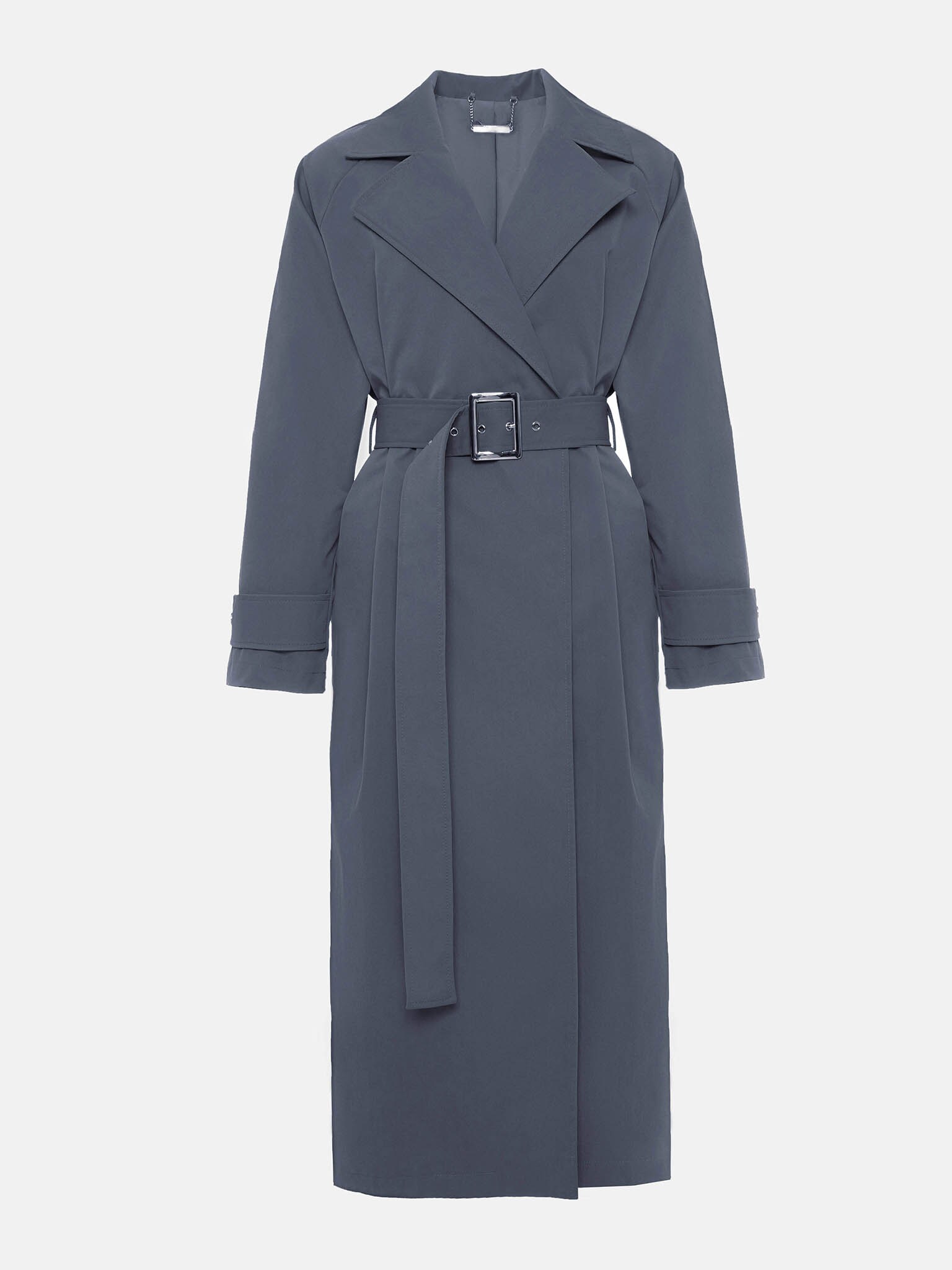 Oversized wide-lapel trench coat :: LICHI - Online fashion store