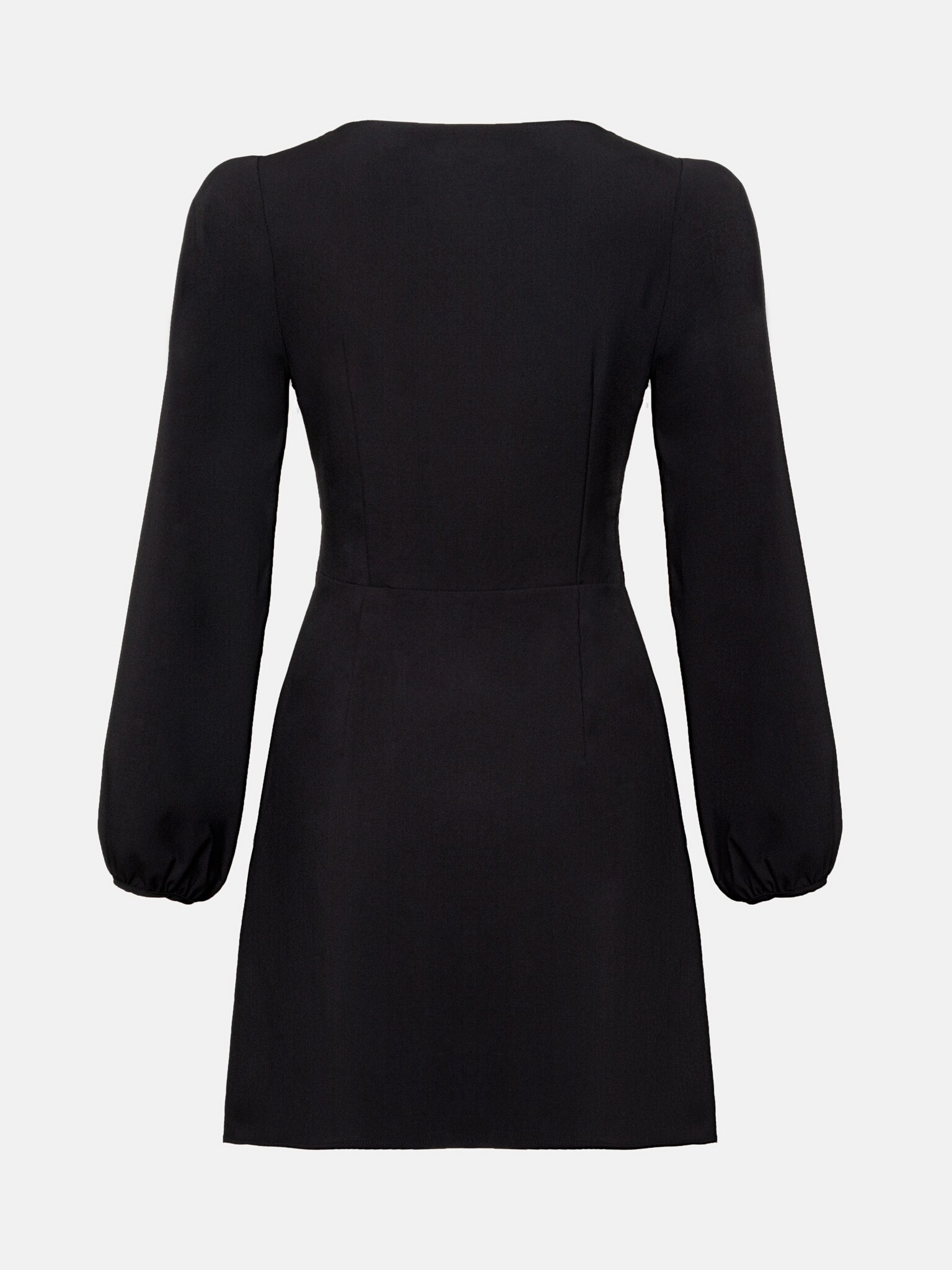 Cutout-back blouson-sleeve mini dress :: LICHI - Online fashion store
