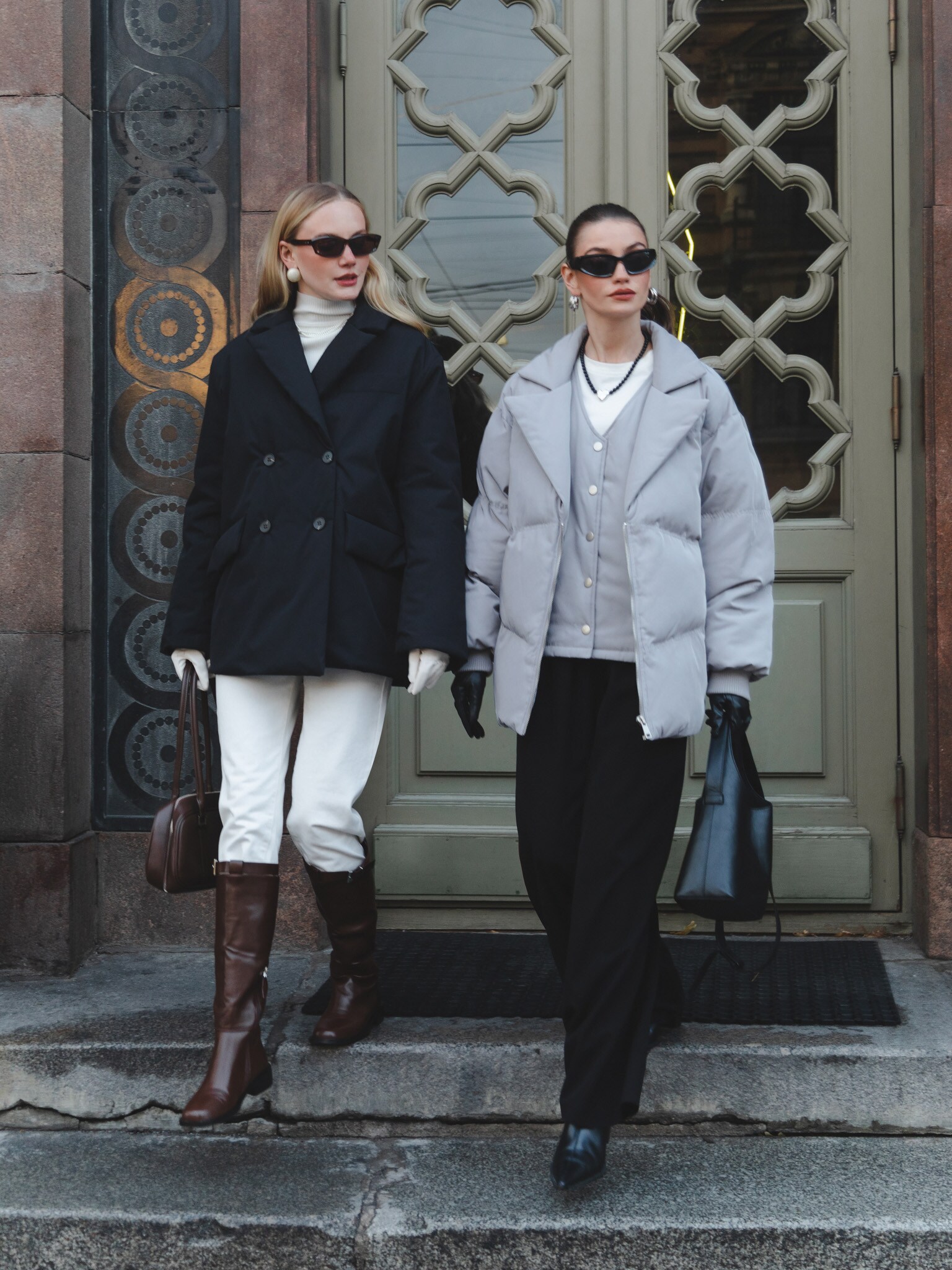 Куртка-жакет двубортного кроя