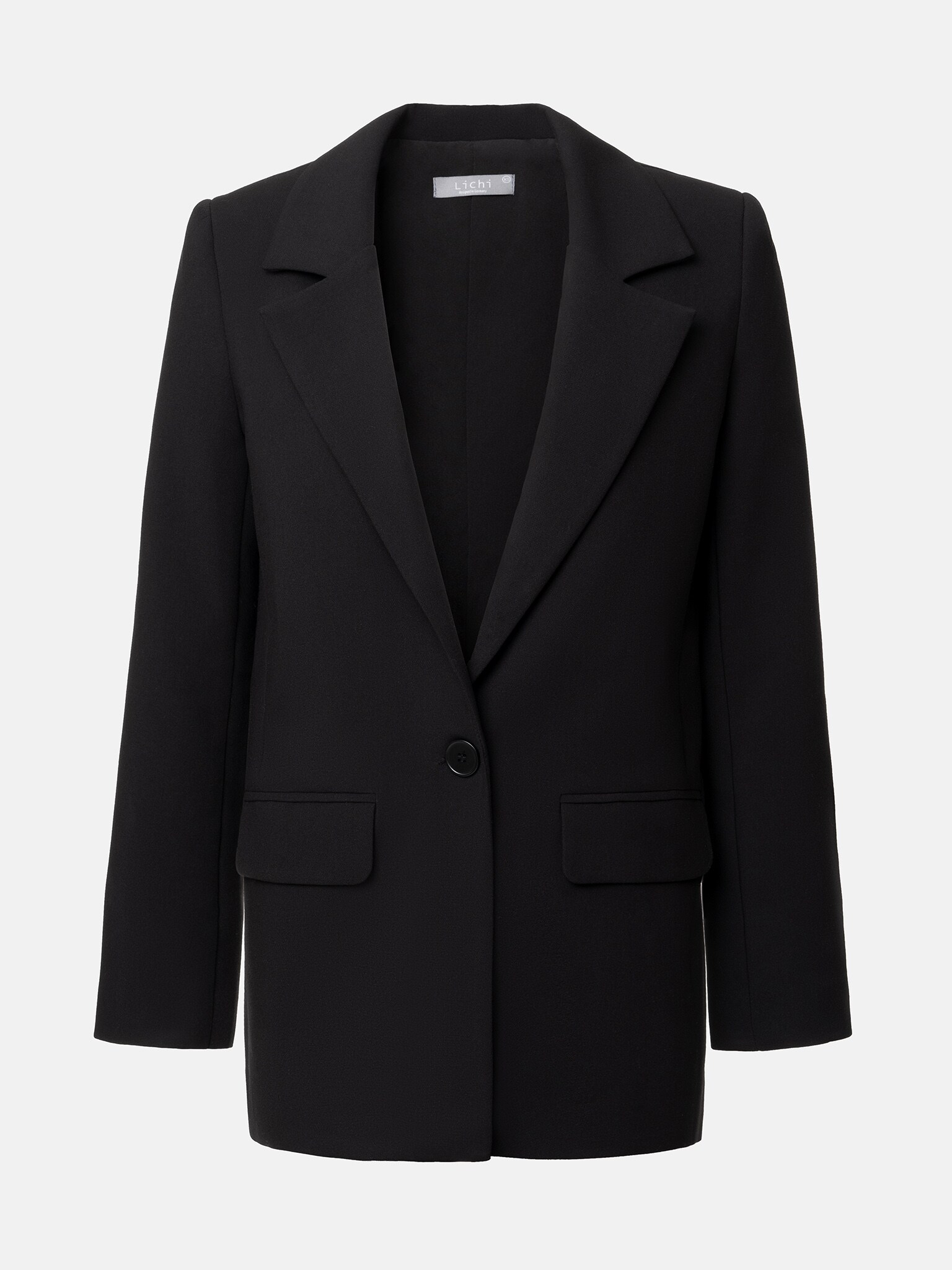 Straight single-breasted suit blazer :: LICHI - Online fashion store
