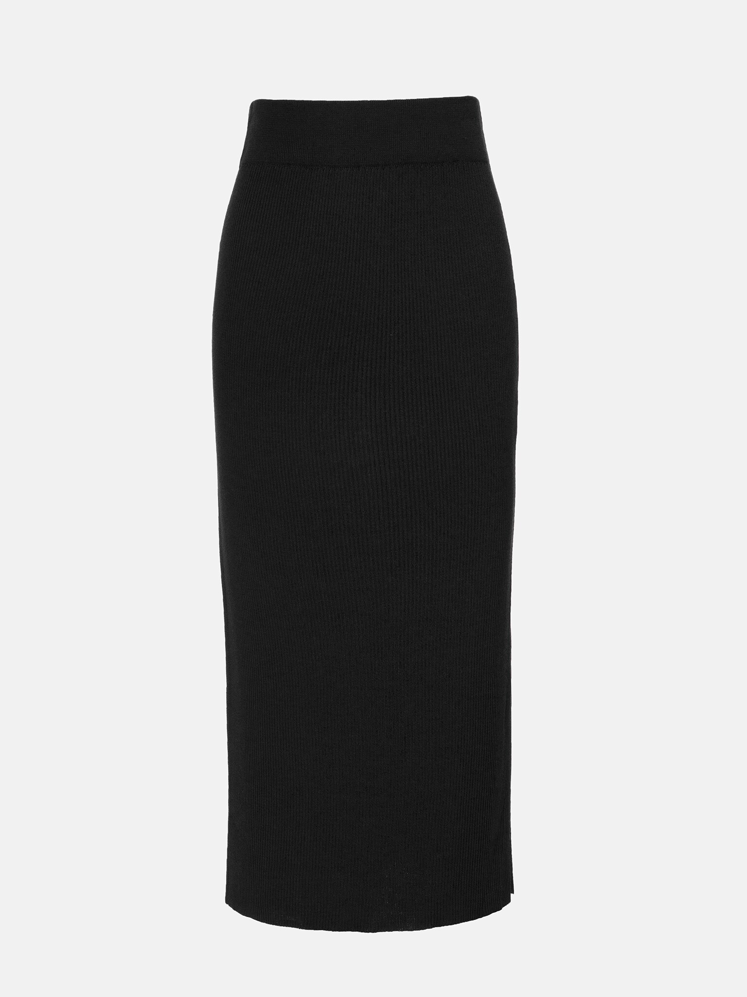 Ribbed-knit midi skirt :: LICHI - Online fashion store