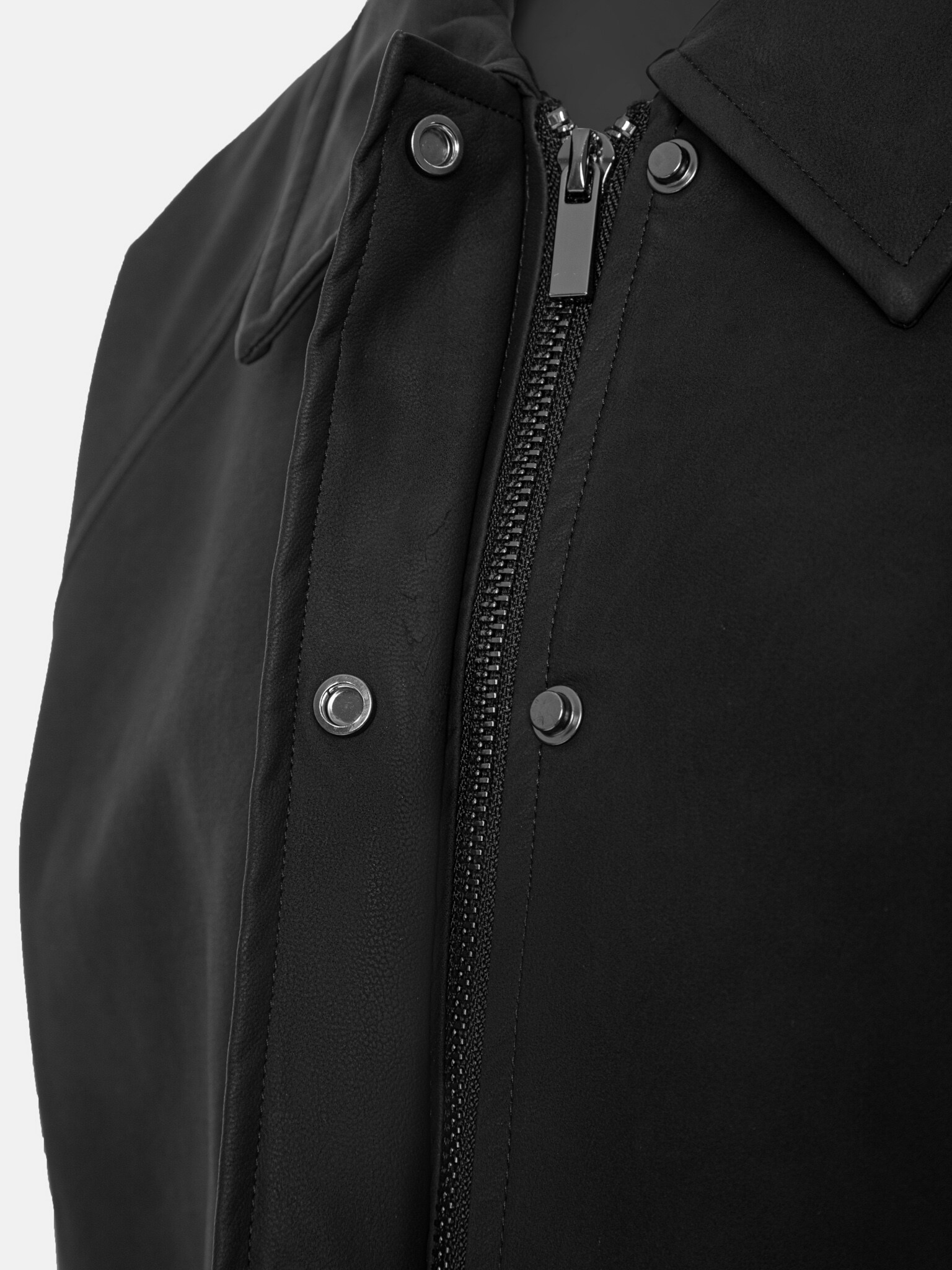 Oversized vegan-leather bomber jacket :: LICHI - Online fashion store