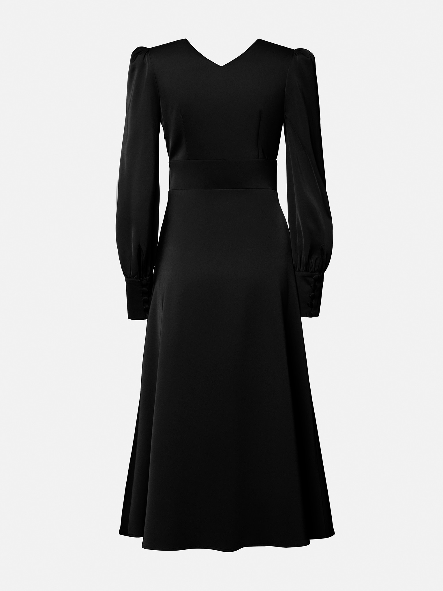 Button-embellished midi dress :: LICHI - Online fashion store
