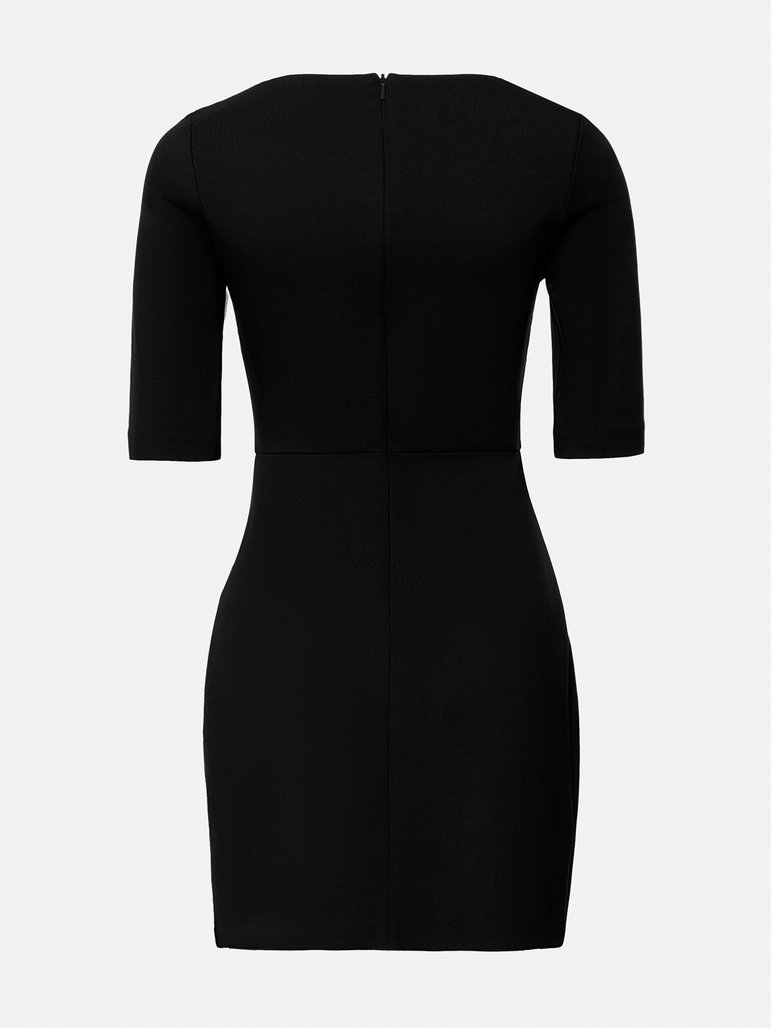 Square-neck straight-line mini dress :: LICHI - Online fashion store