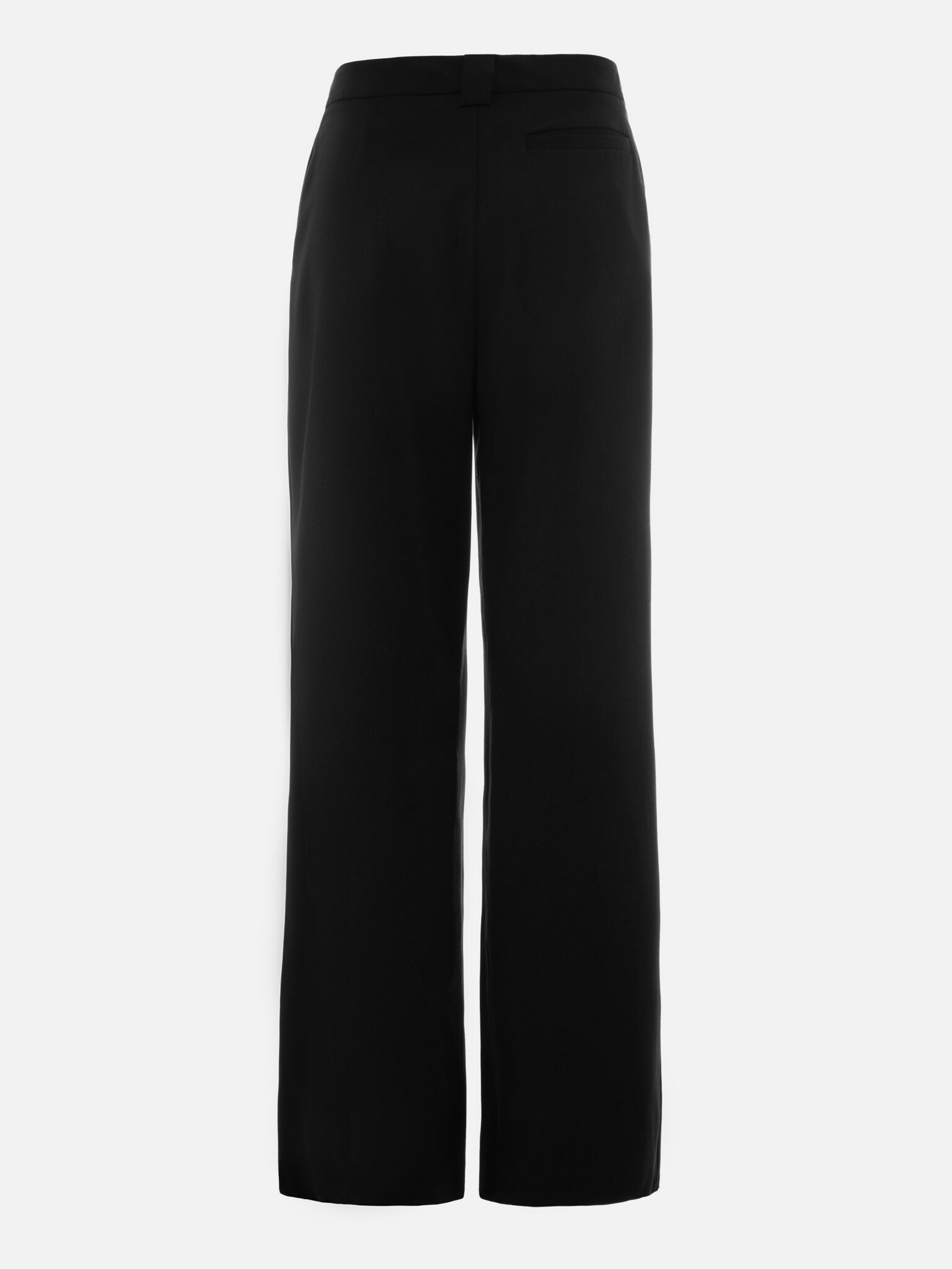 Palazzo trousers with asymmetric waistband and pleats :: LICHI - Online ...