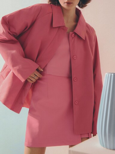 IRENISA21ss RAGLAN SLEEVE OVER COAT たくましい マキシ丈