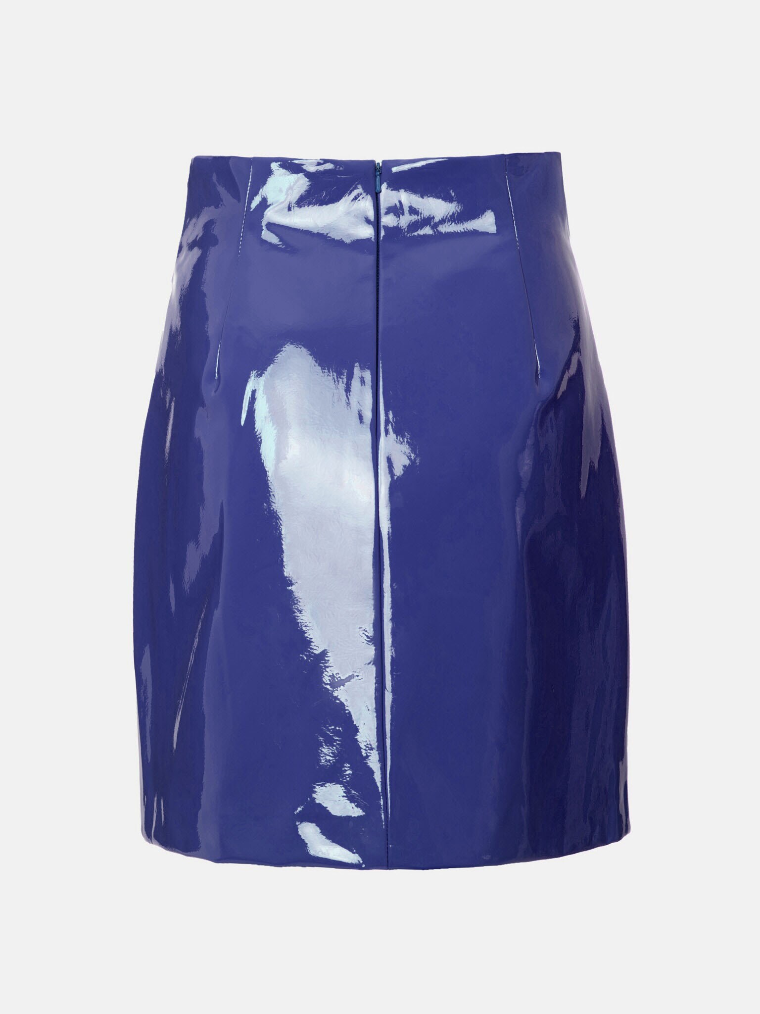 LICHI - Online fashion store :: Patent-leather slit-detailed mini skirt