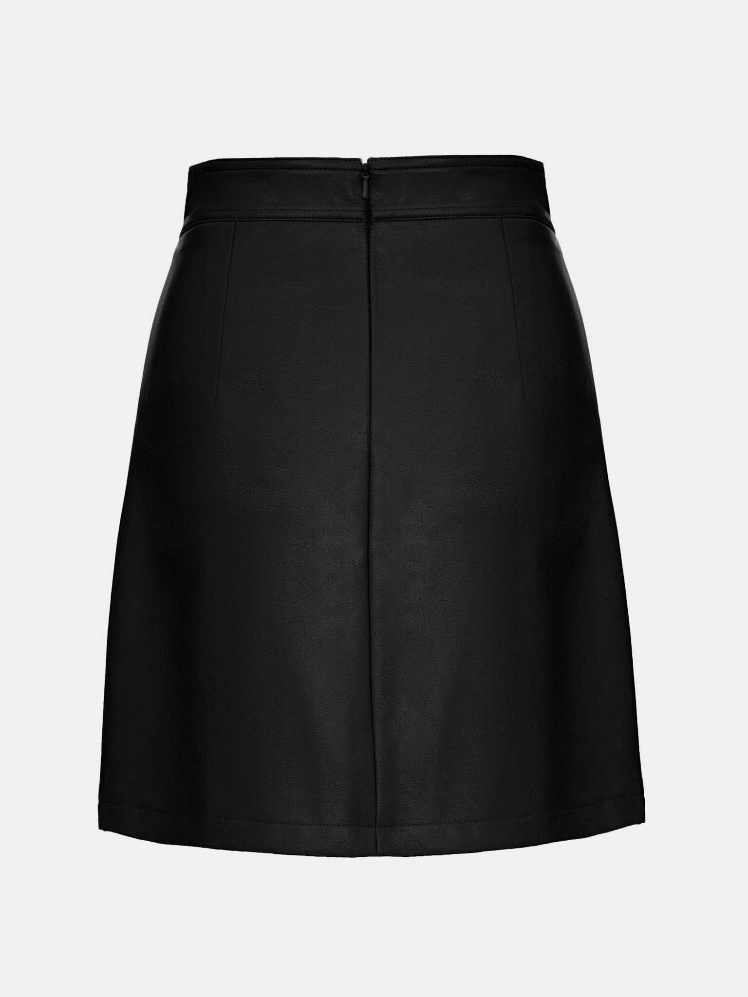 Zip-detailed vegan-leather mini skirt :: LICHI - Online fashion store