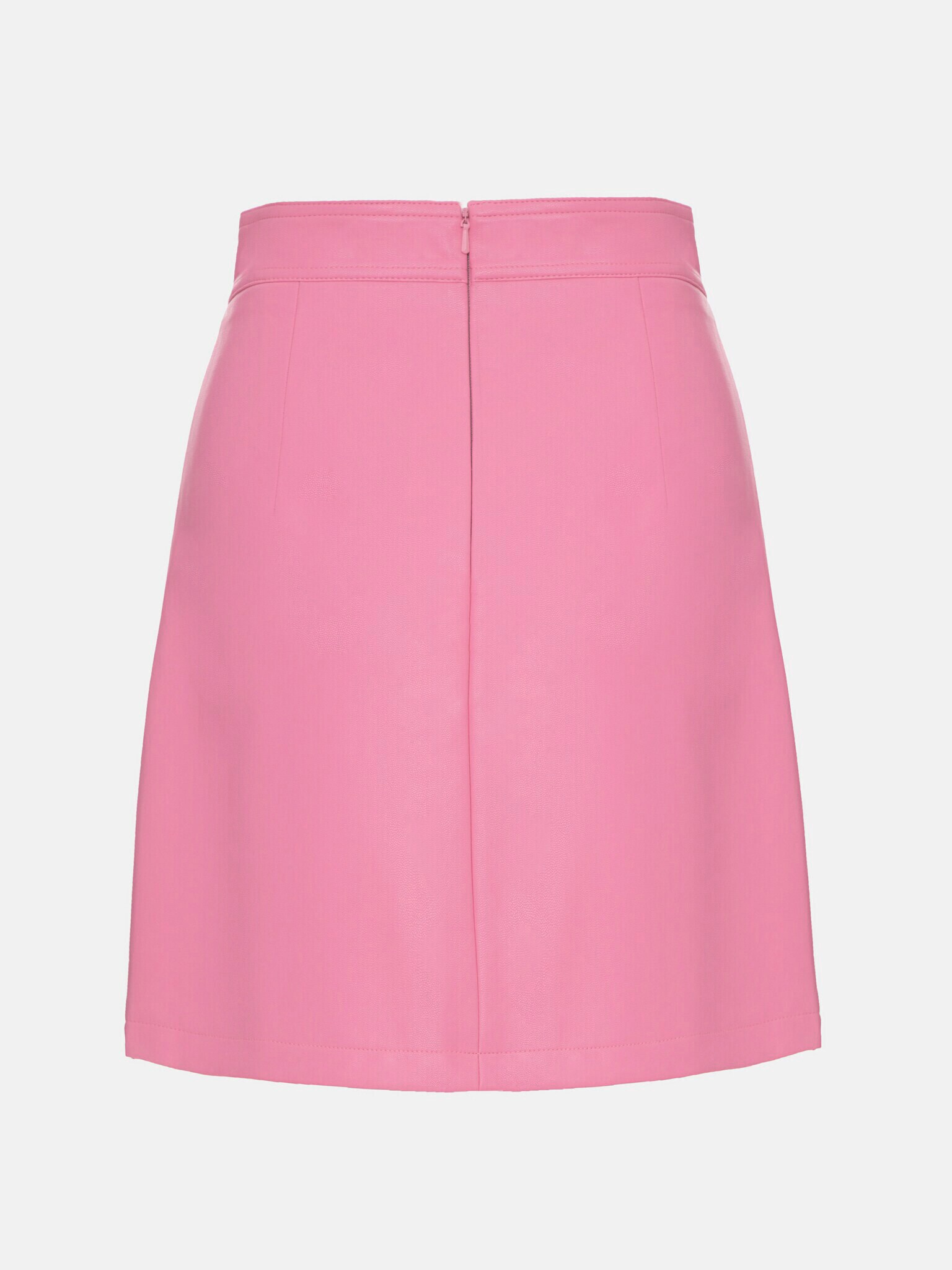 LICHI - Online fashion store :: Zip-detailed vegan-leather mini skirt