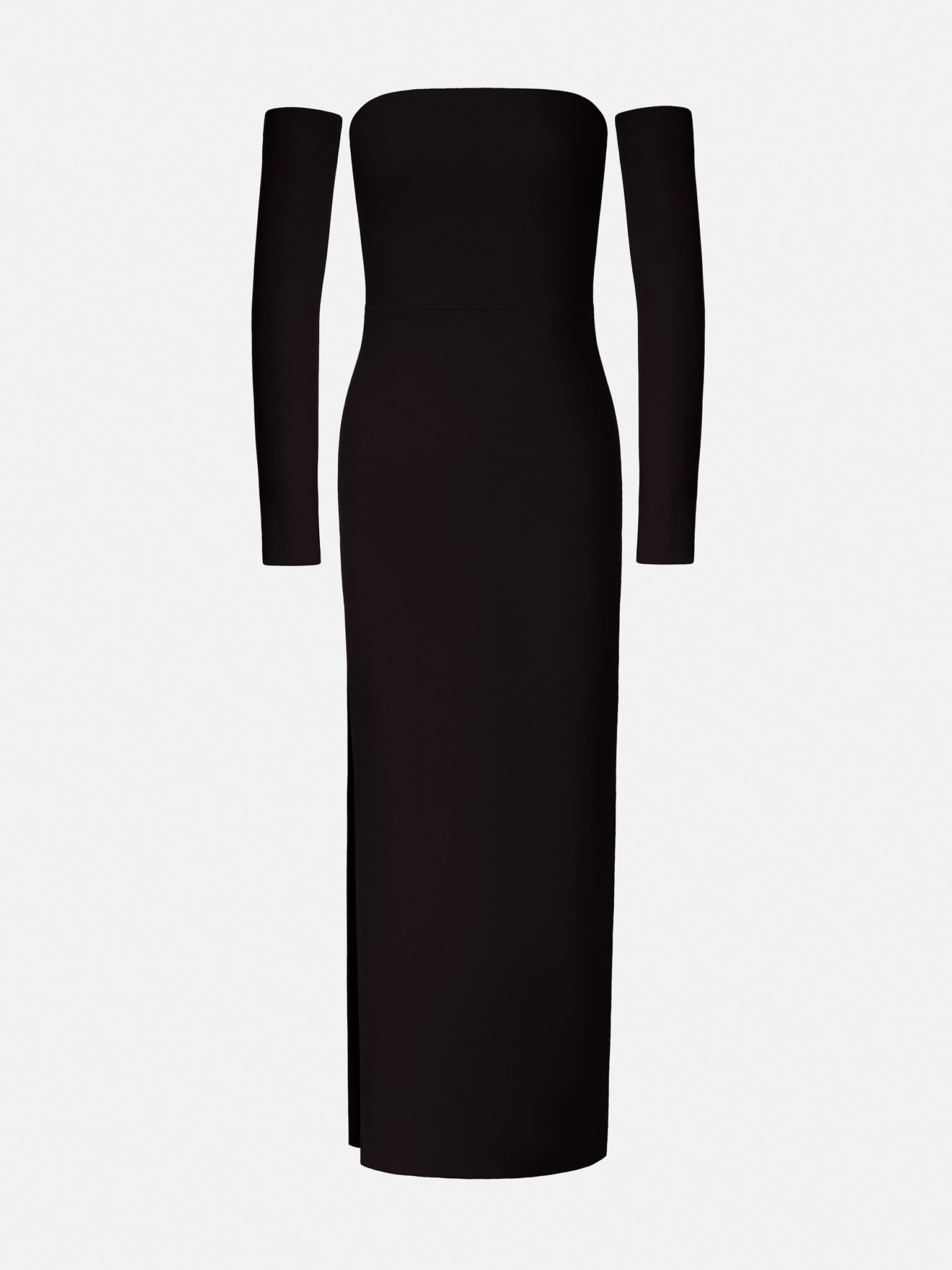 Strapless long-sleeve bodycon midi dress :: LICHI - Online fashion store