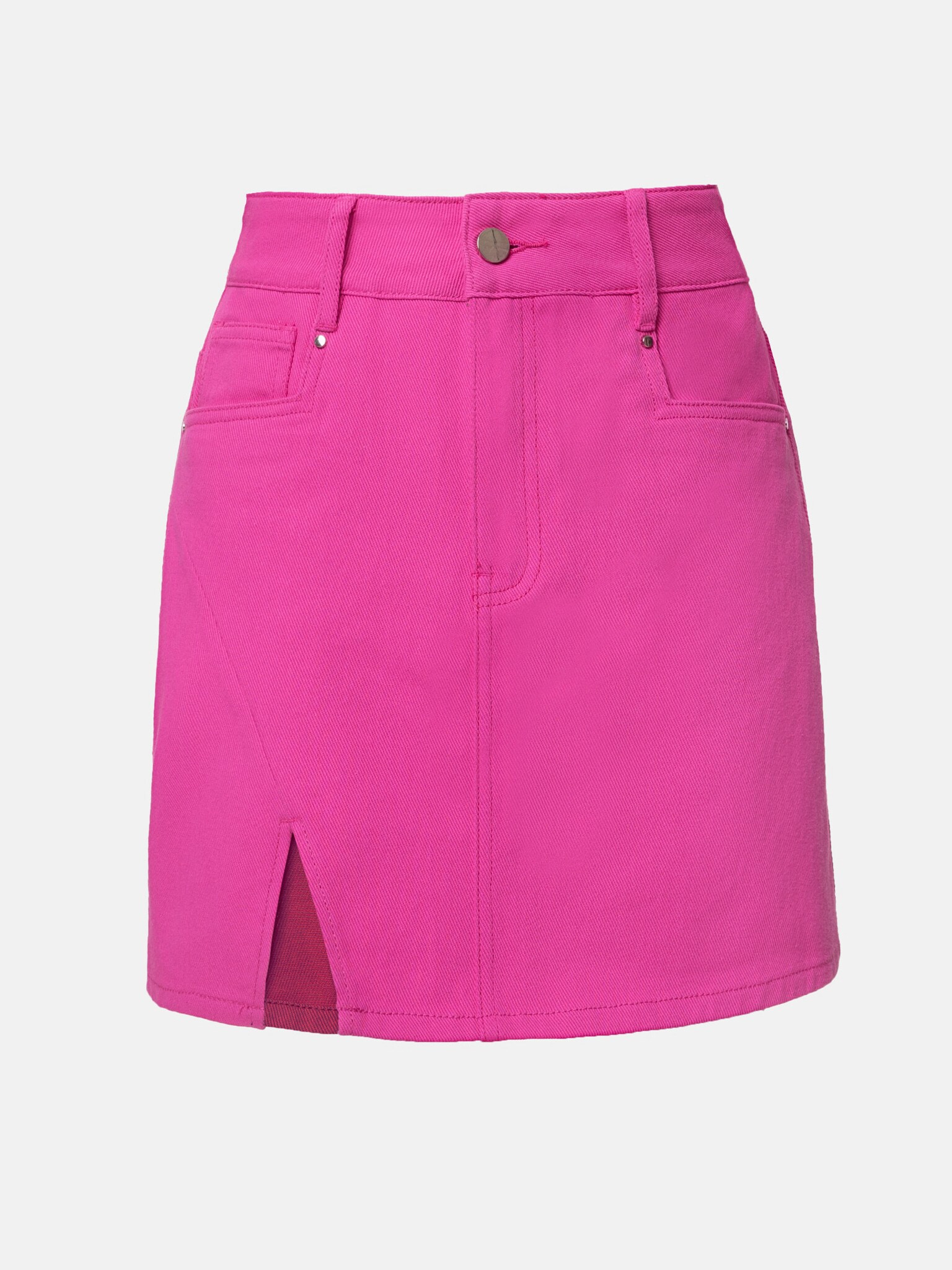 LICHI - Online fashion store :: Front-slit denim mini skirt
