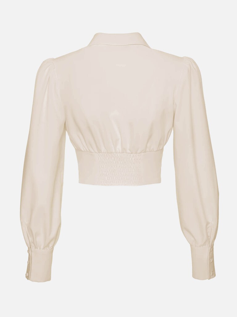 LICHI - Online fashion store :: Cropped button-embellished blouse