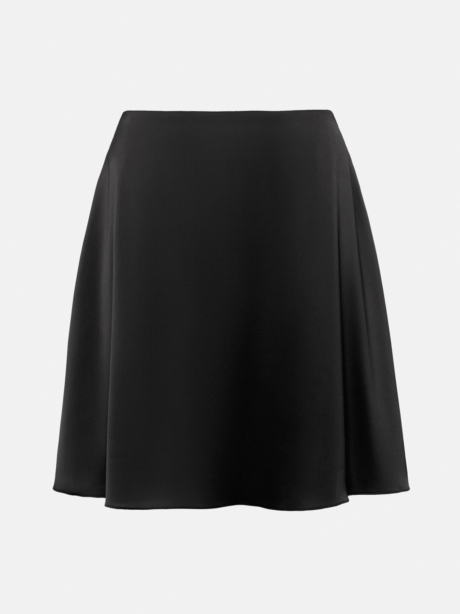 Satin mini skirt