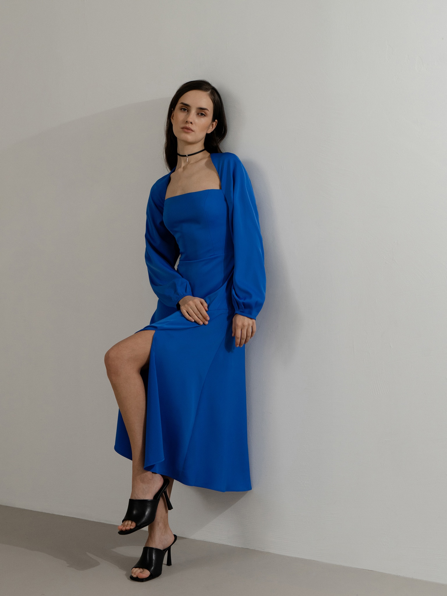 Cutout-back midi dress :: LICHI - Online fashion store