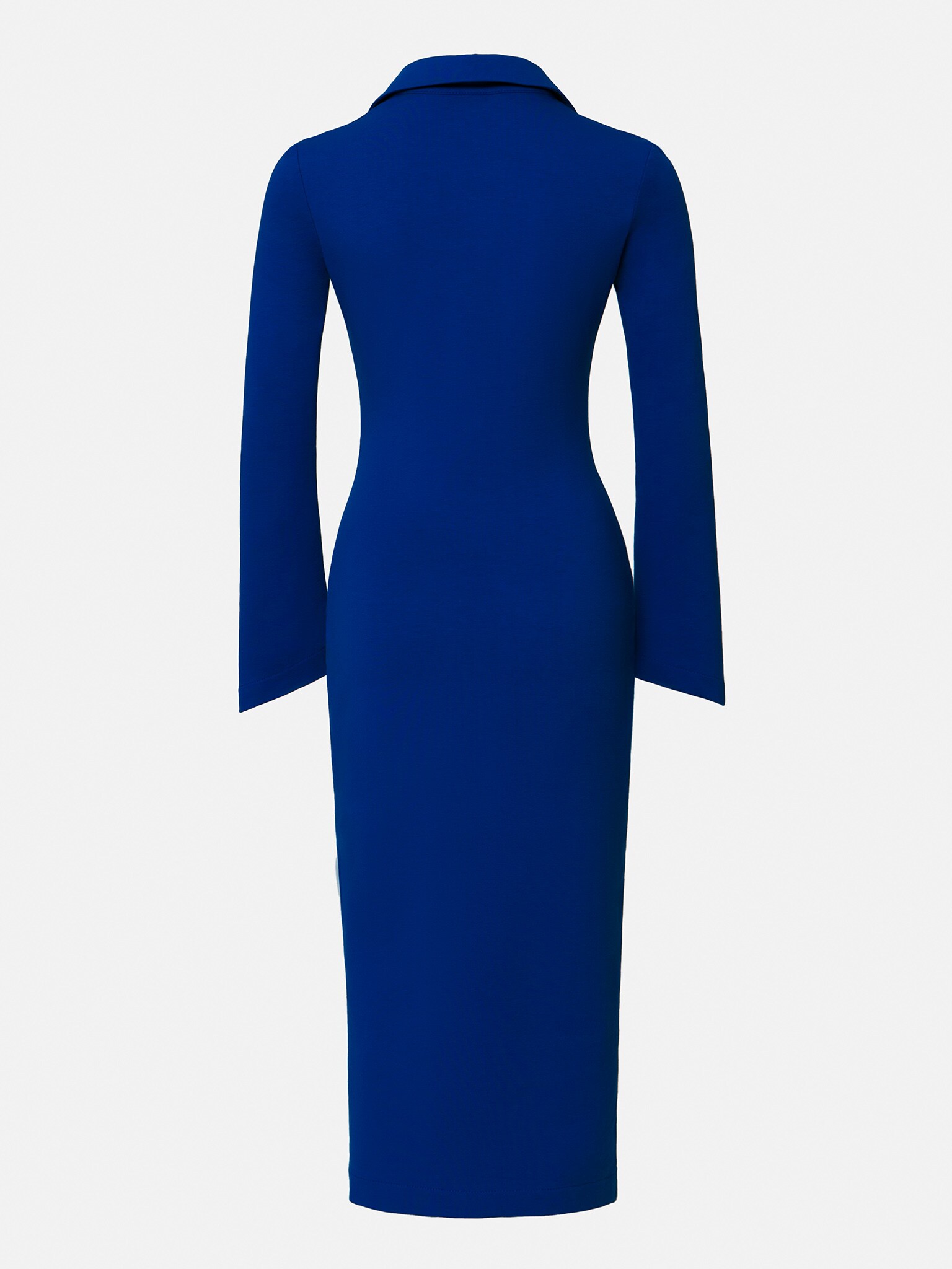 Buttoned jersey midi dress
