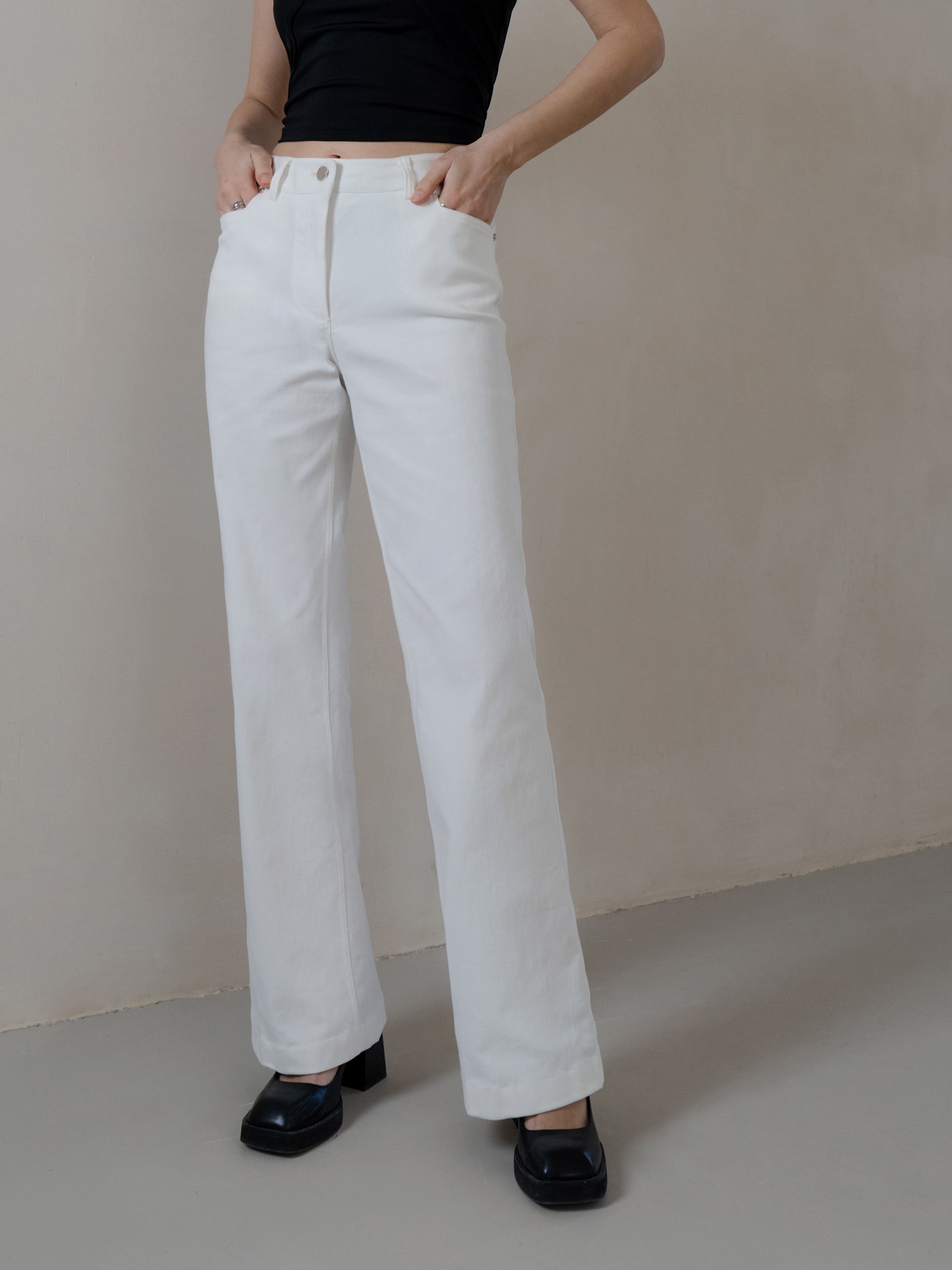 Buy Pleated High-Rise Trousers with Tie-Up Online at Best Prices in India -  JioMart.