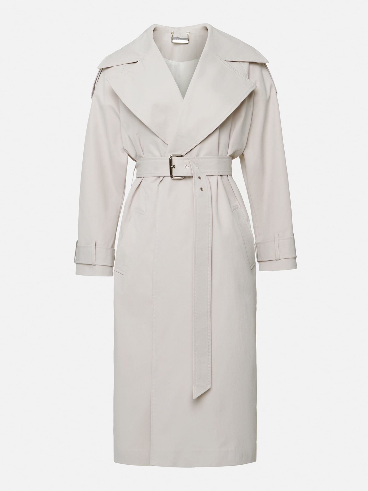 Oversized double-breasted trench coat