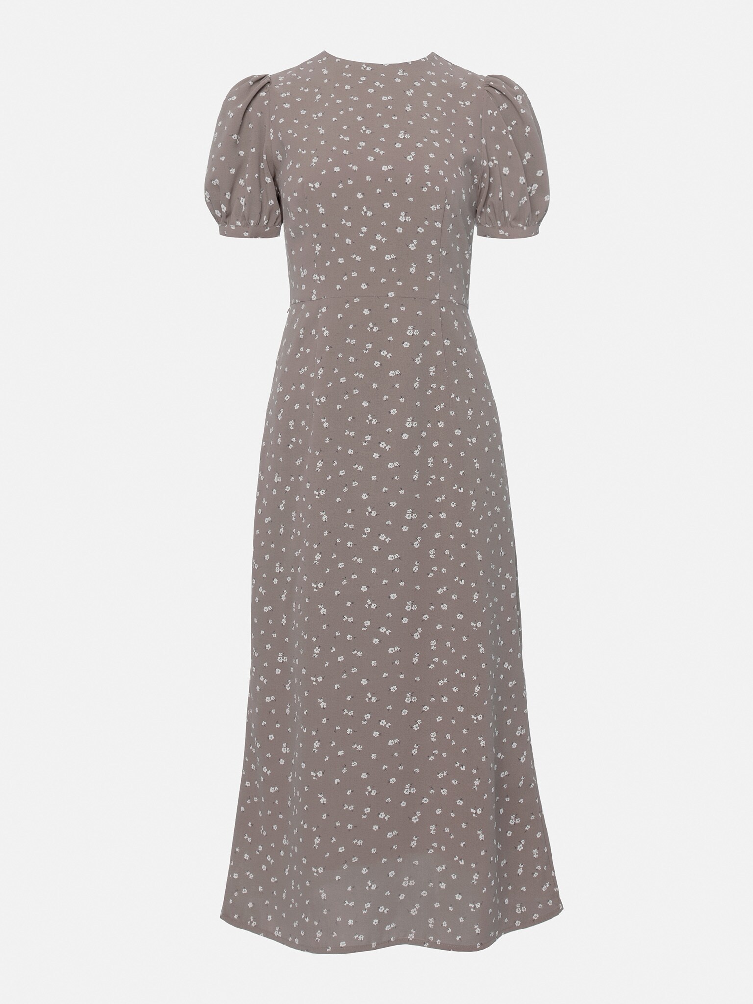 Floral-printed midi dress :: LICHI - Online fashion store