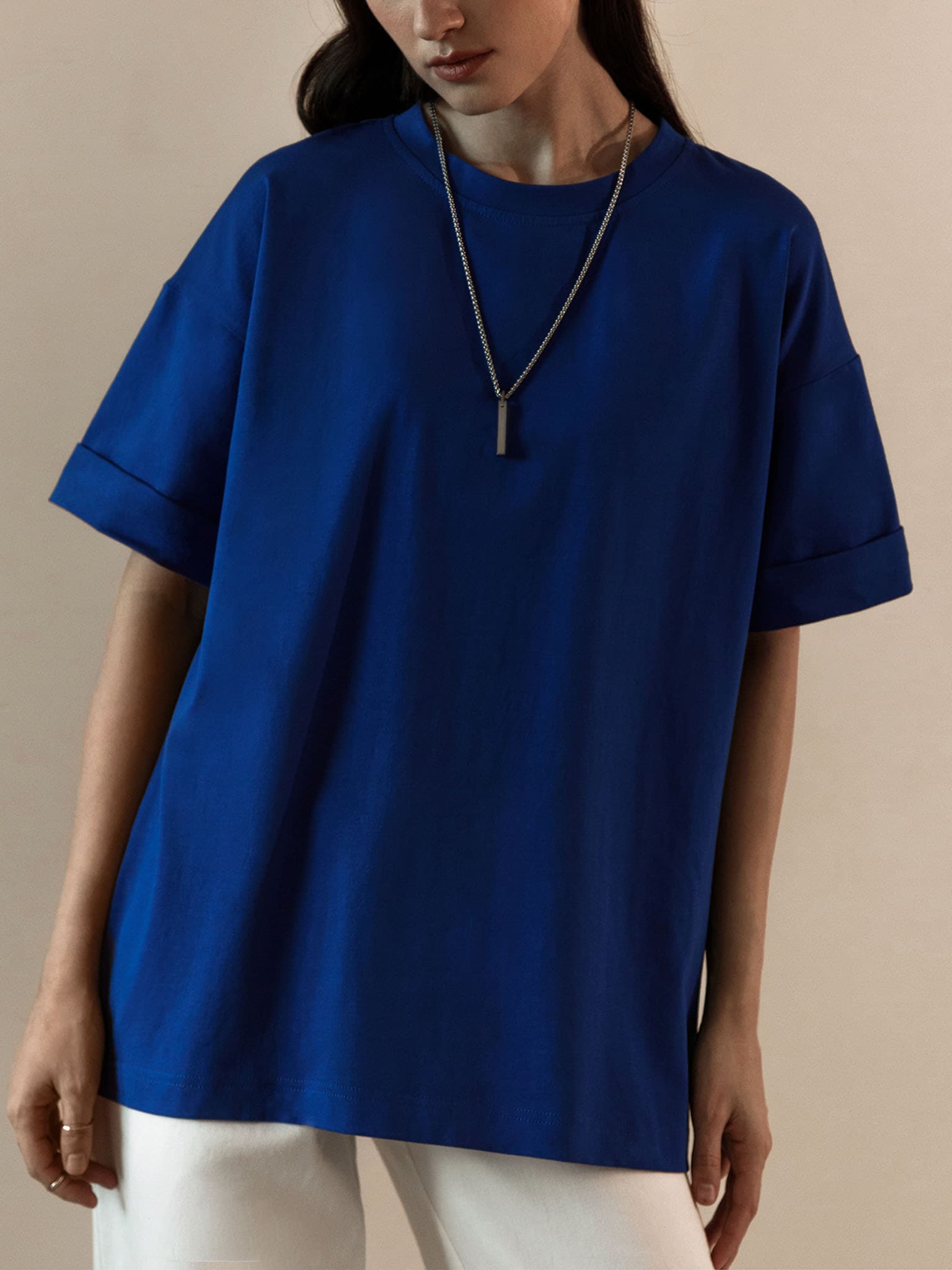 Cotton-jersey t-shirt :: LICHI - Online fashion store