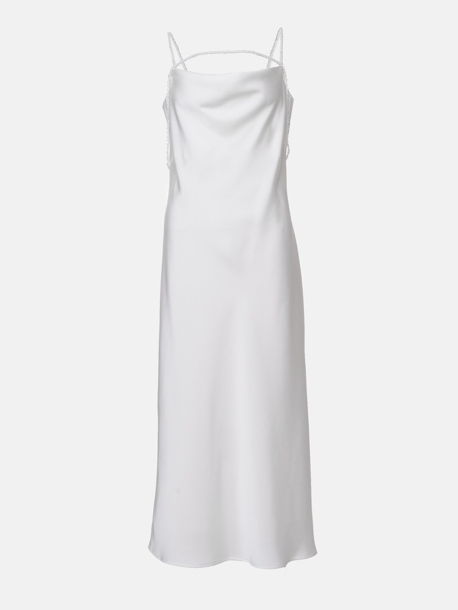 Pearl-embellished slip midi dress :: LICHI - Online fashion store