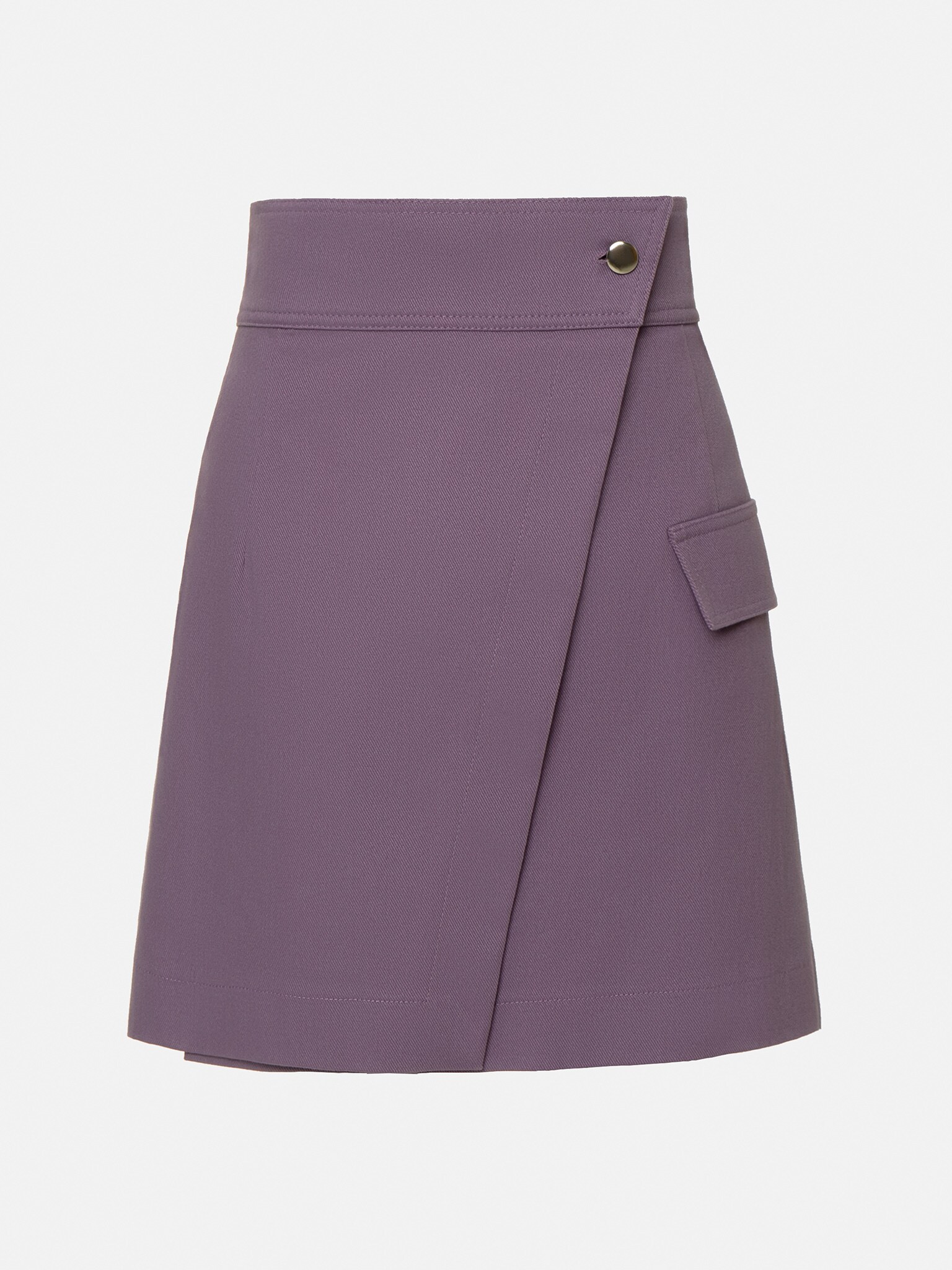 Asymmetric denim mini skirt :: LICHI - Online fashion store