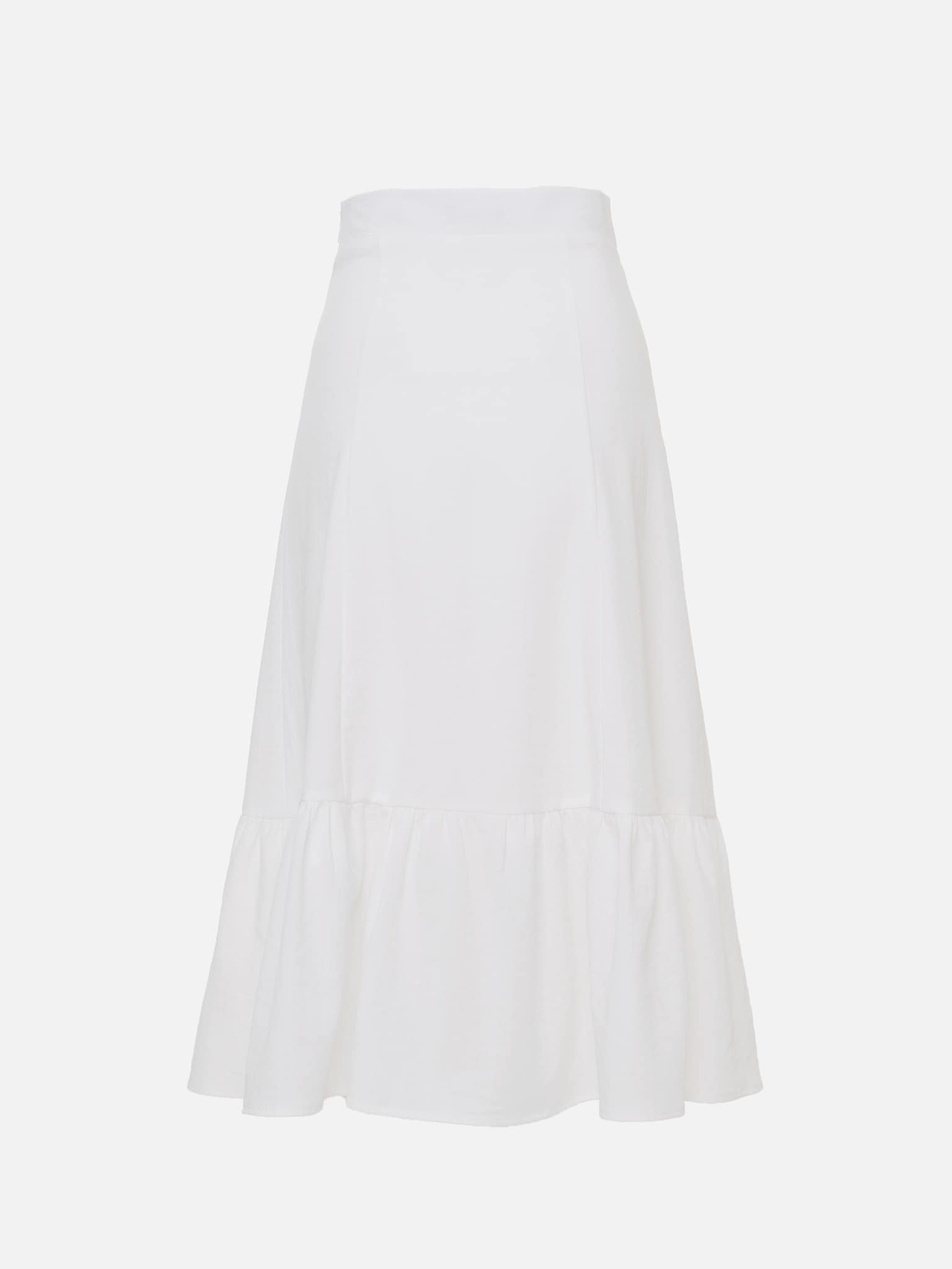 Ruffled flared midi skirt :: LICHI - Online fashion store