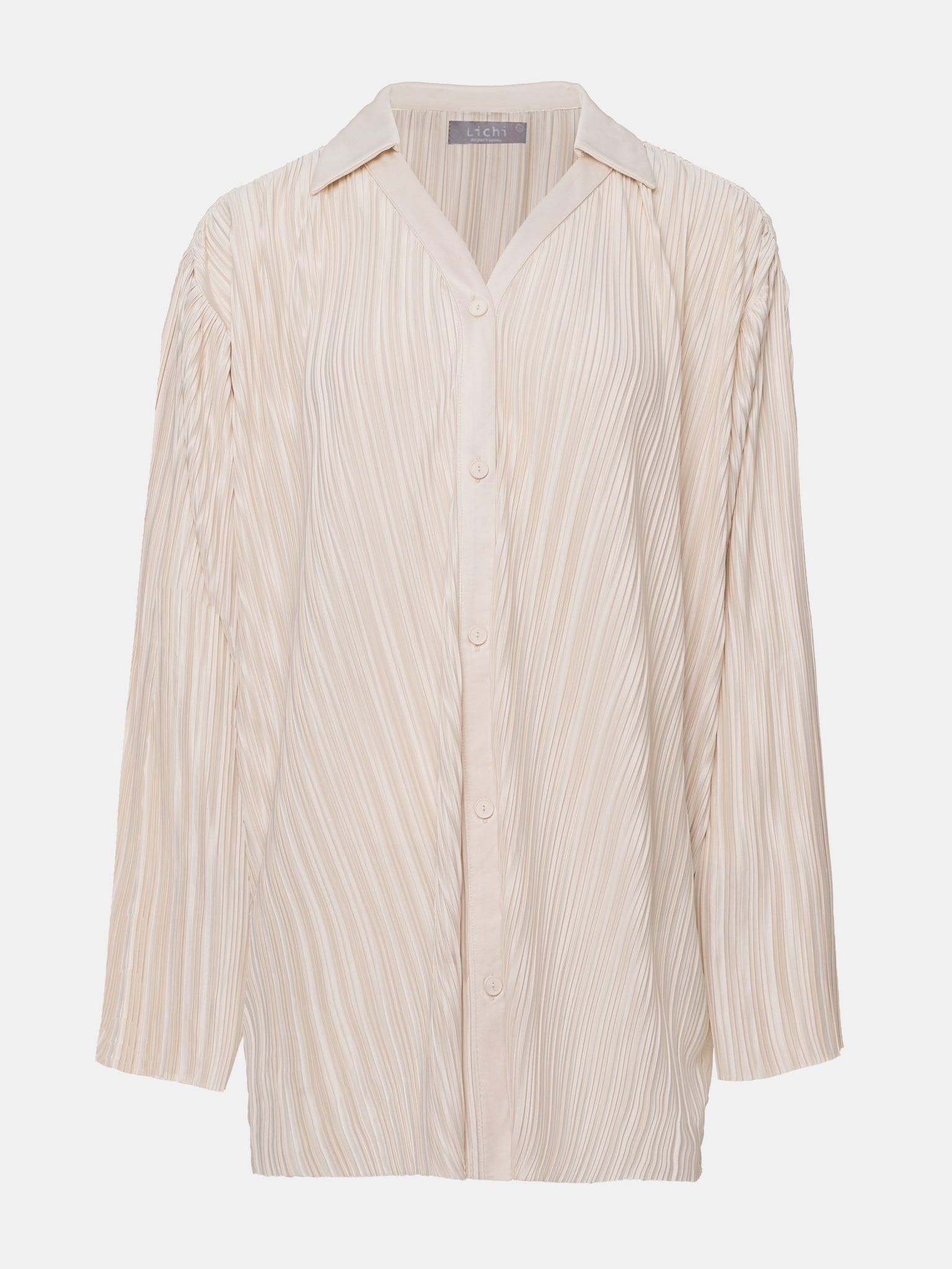 Oversized plisse shirt :: LICHI - Online fashion store
