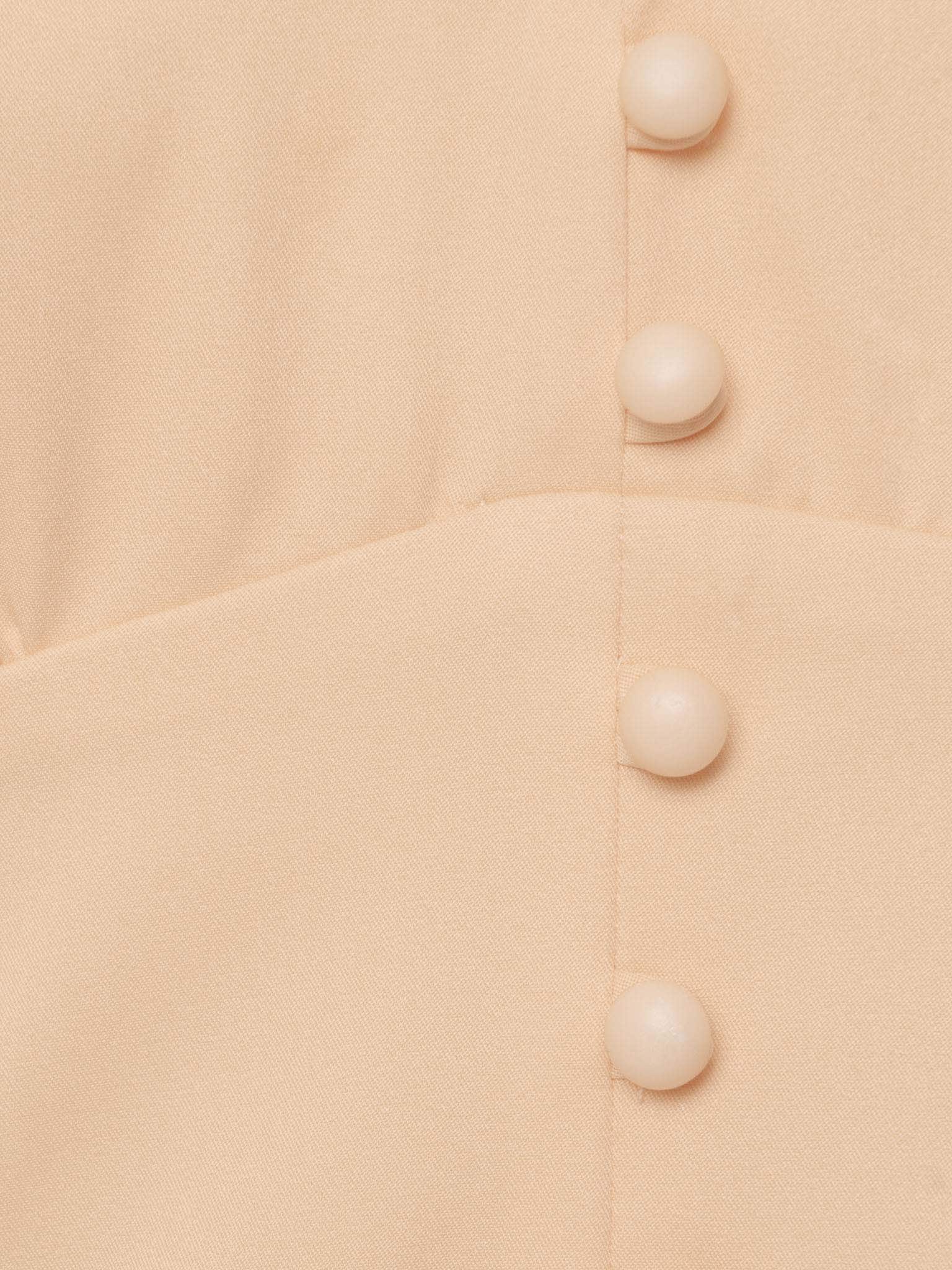 Button-embellished mini dress