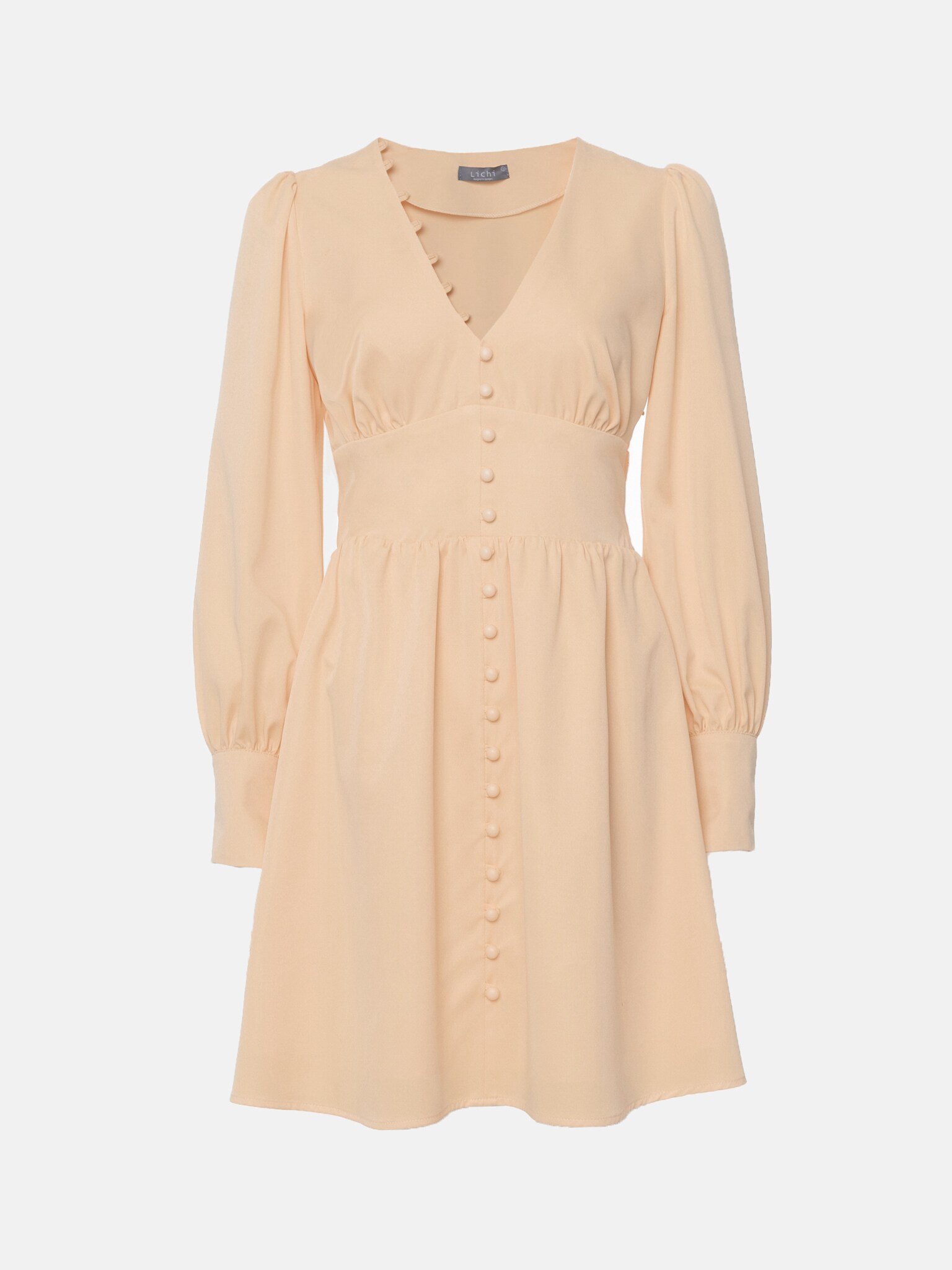 LICHI - Online fashion store :: Button-embellished mini dress
