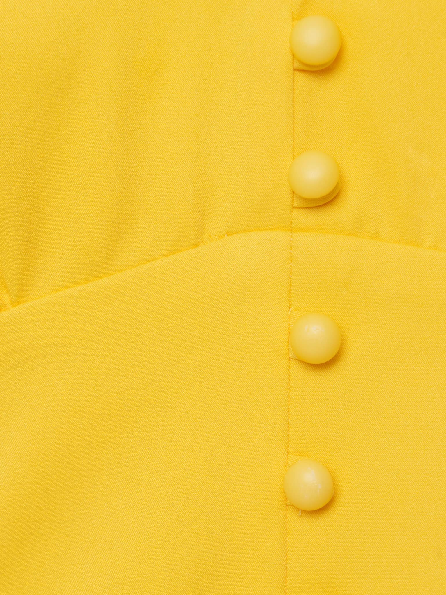 Button-embellished mini dress