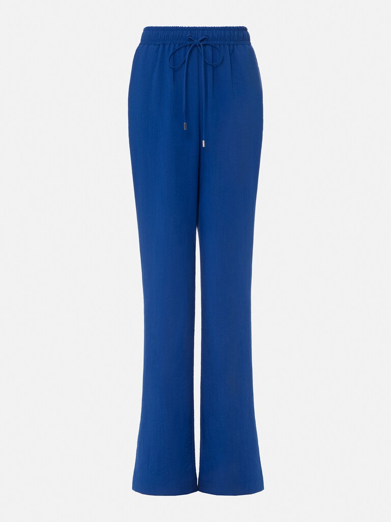 Wideleg cotton pants with waist ties LICHI Online fashion store