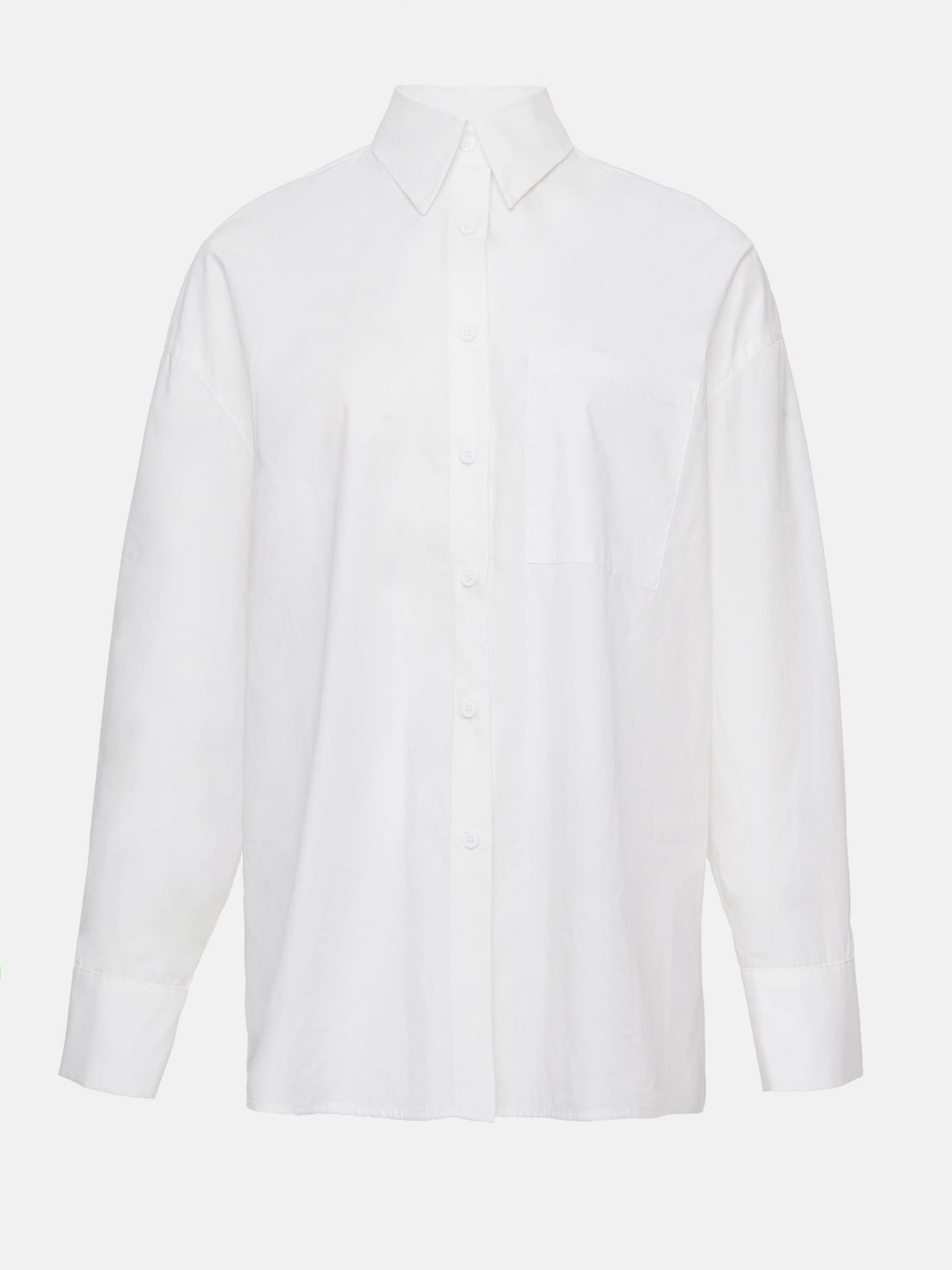 Oversized straight t-shirt with a chest pocket