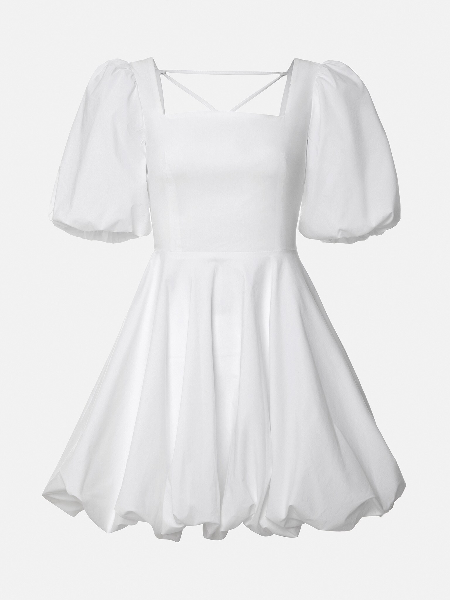 LICHI - Online fashion store :: Open-back flared mini dress