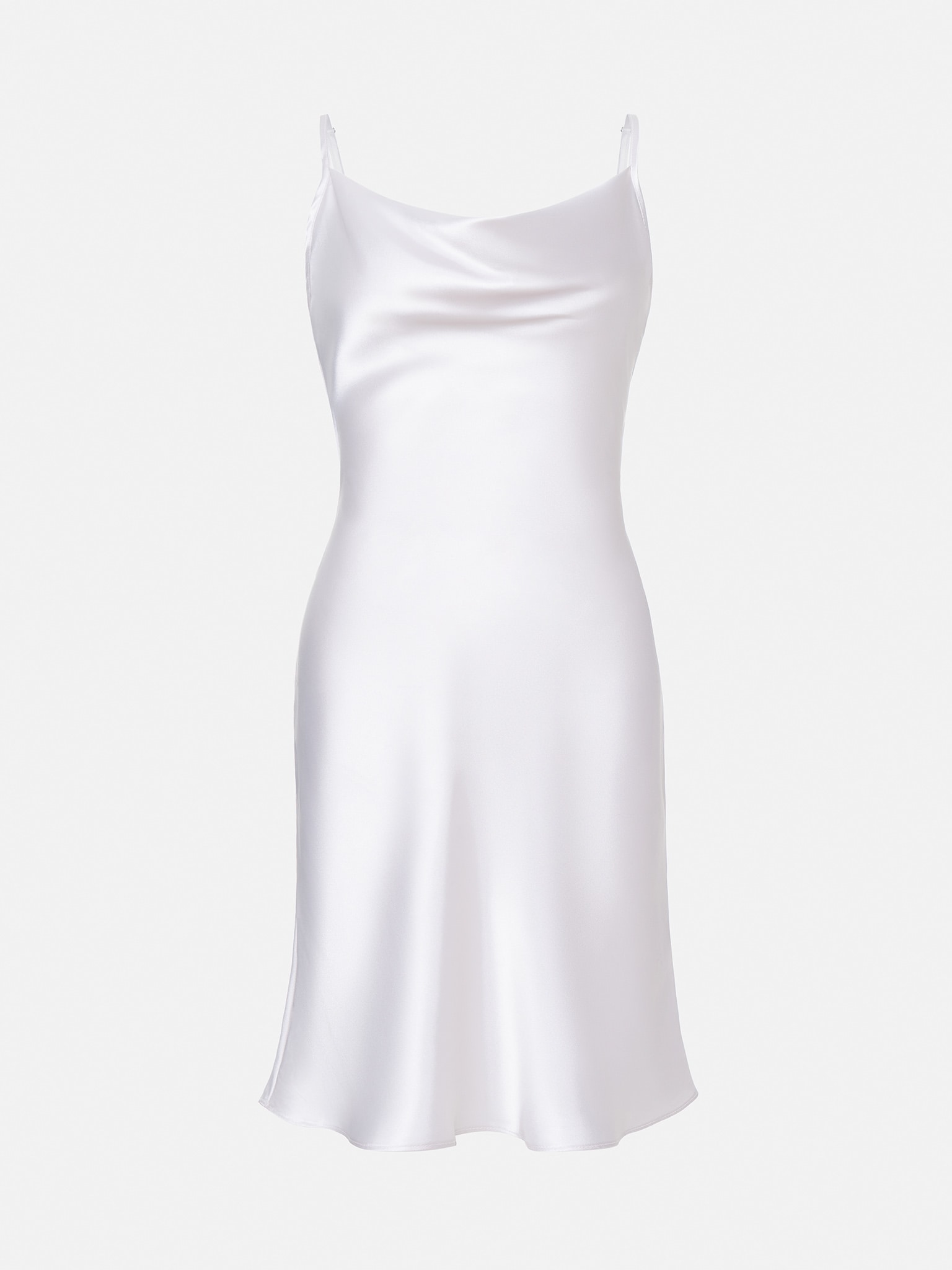 Tie-back satin mini dress :: LICHI - Online fashion store