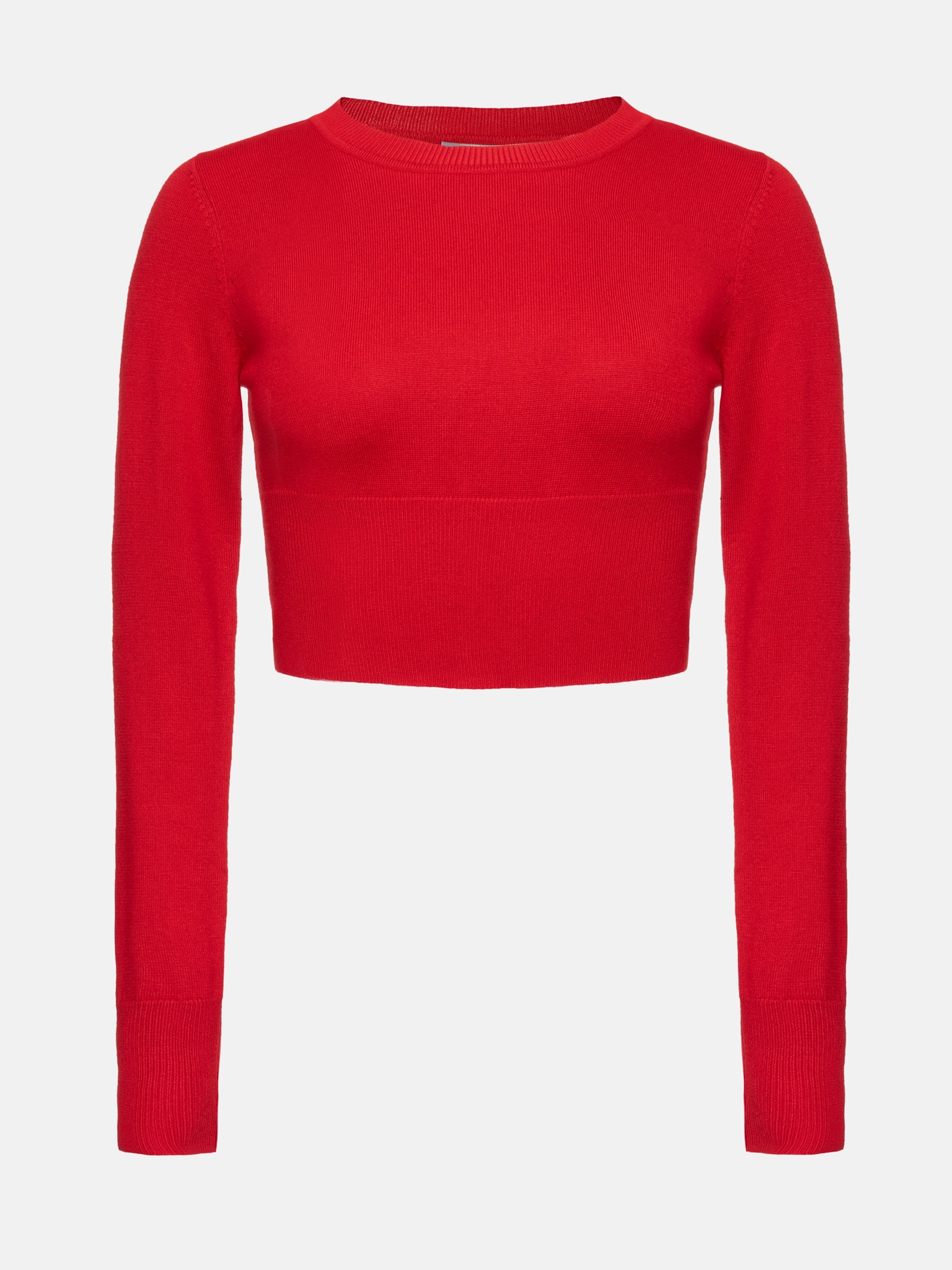 Long-sleeve jersey crop top :: LICHI - Online fashion store