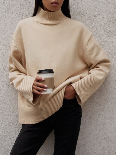 Oversized jersey sweater :: LICHI - Online fashion store