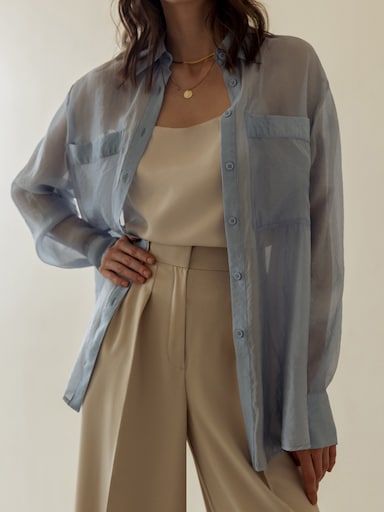 LICHI - Online fashion store :: Loose-fit satin blouse