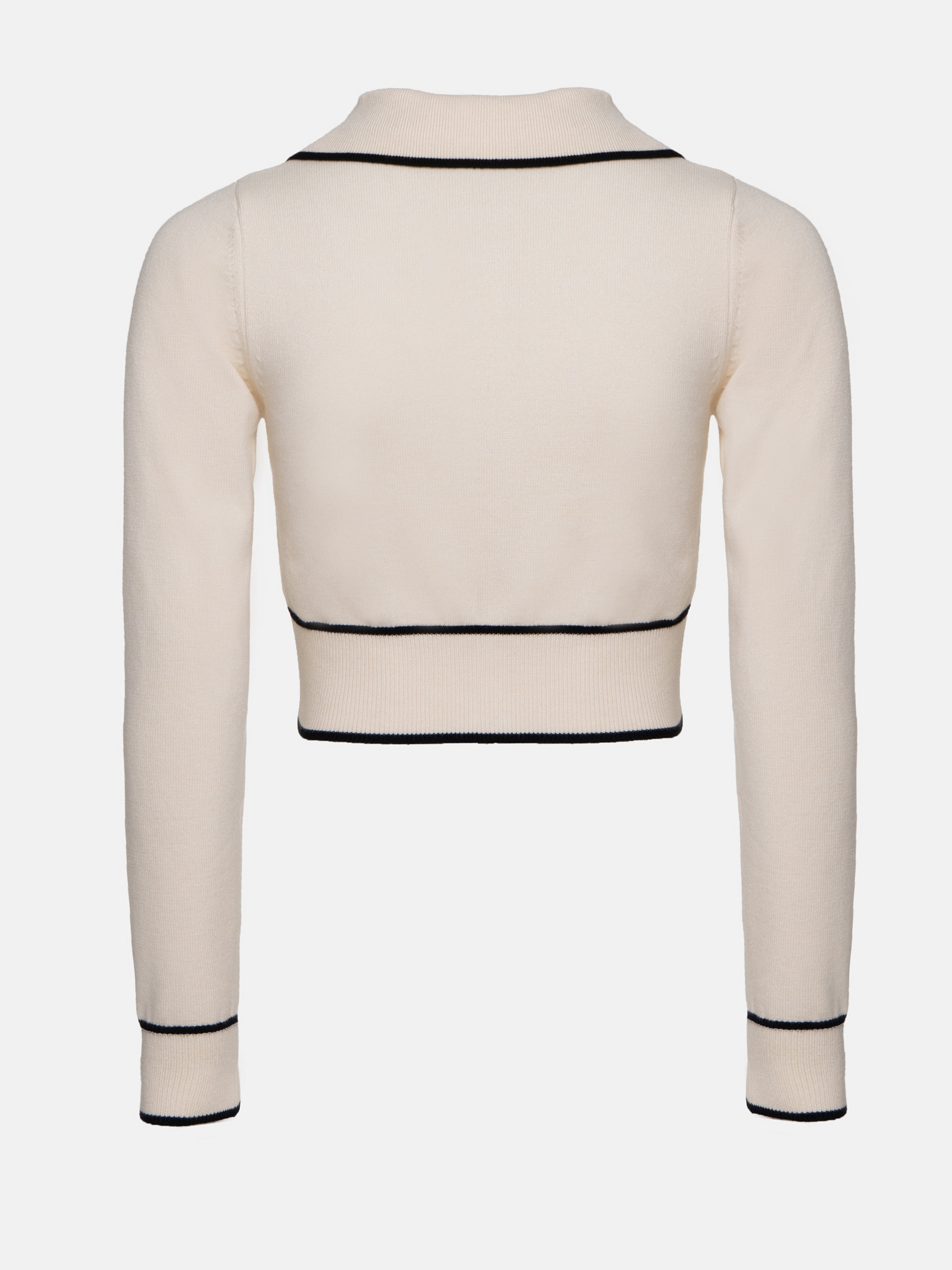 Pearl-button cropped cardigan :: LICHI - Online fashion store