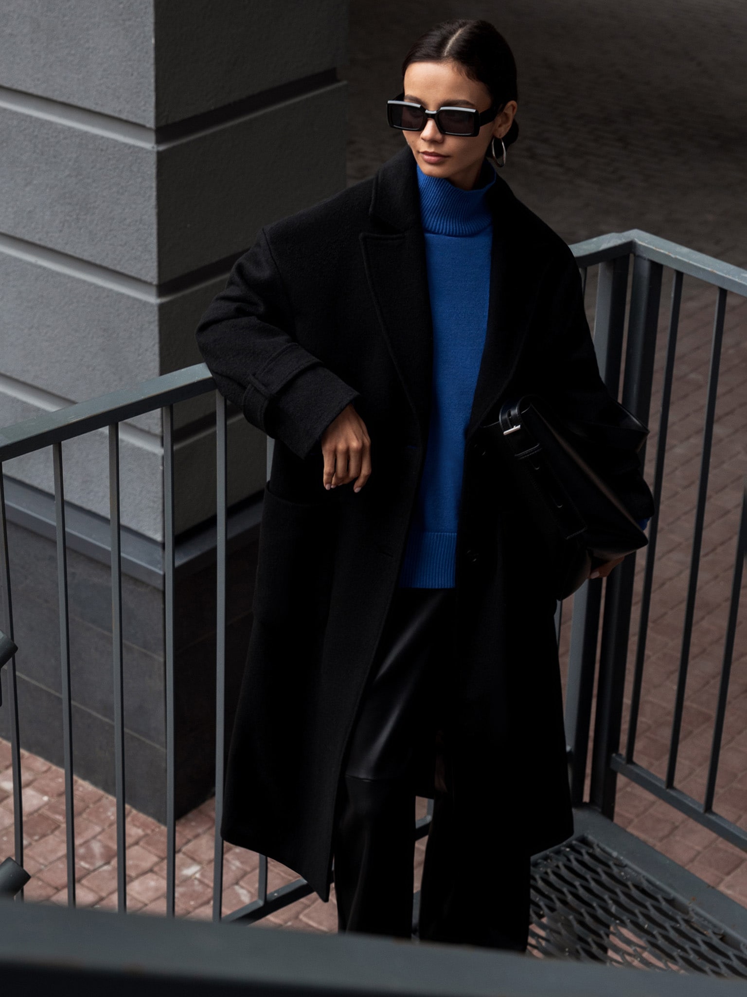 Свободное пальто длины миди :: LICHI - Online fashion store